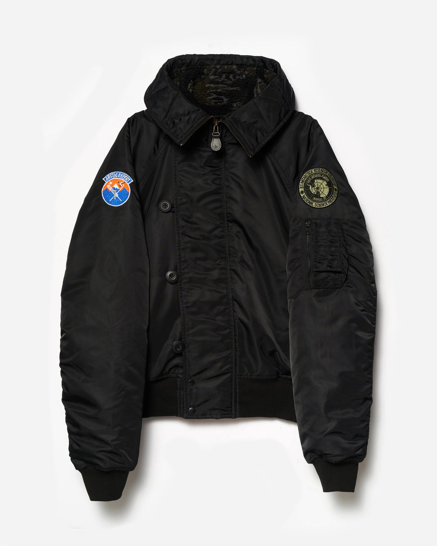 7215 Asym Arctic N2B Parka Black