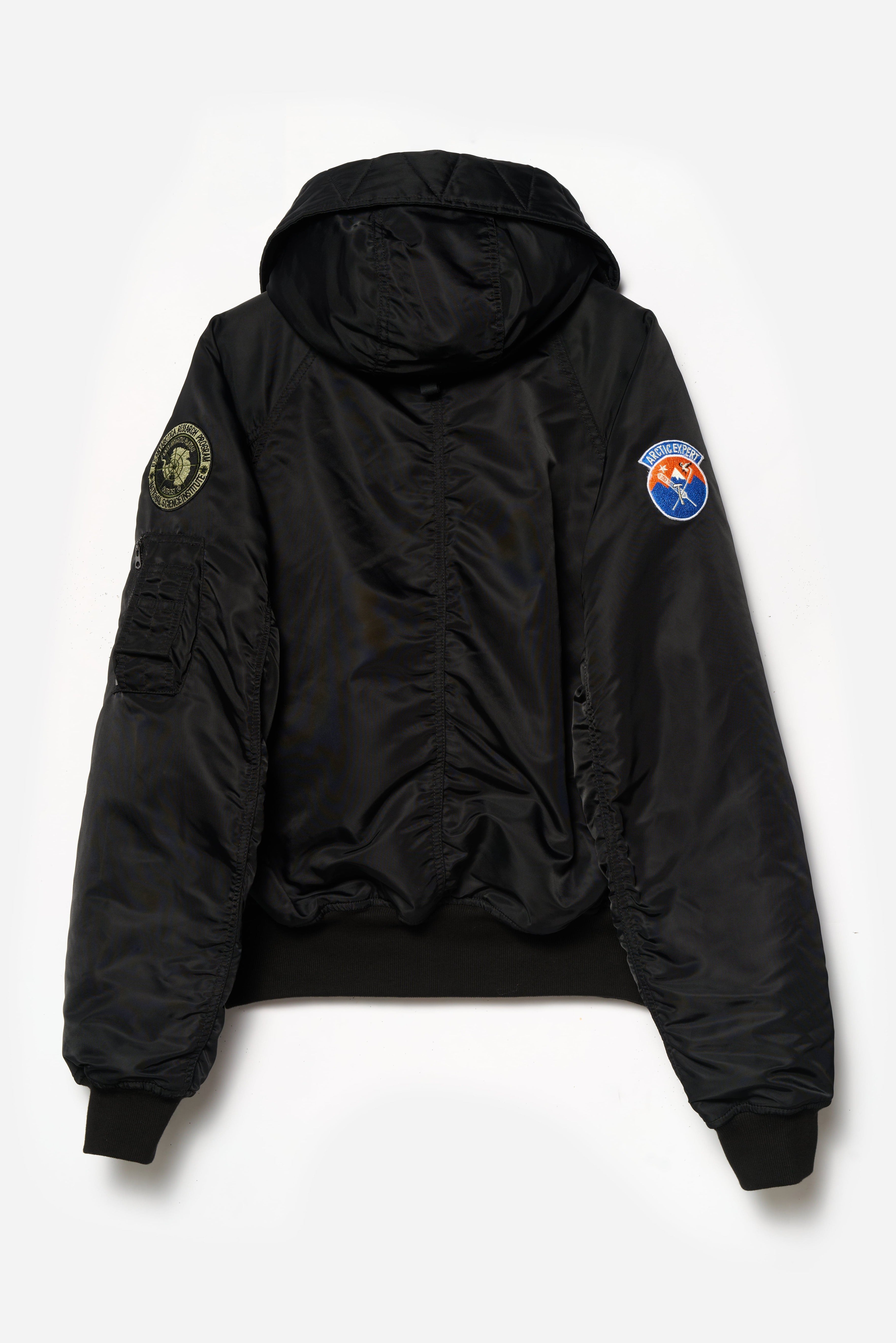 7215 Asym Arctic N2B Parka Black – Maharishi