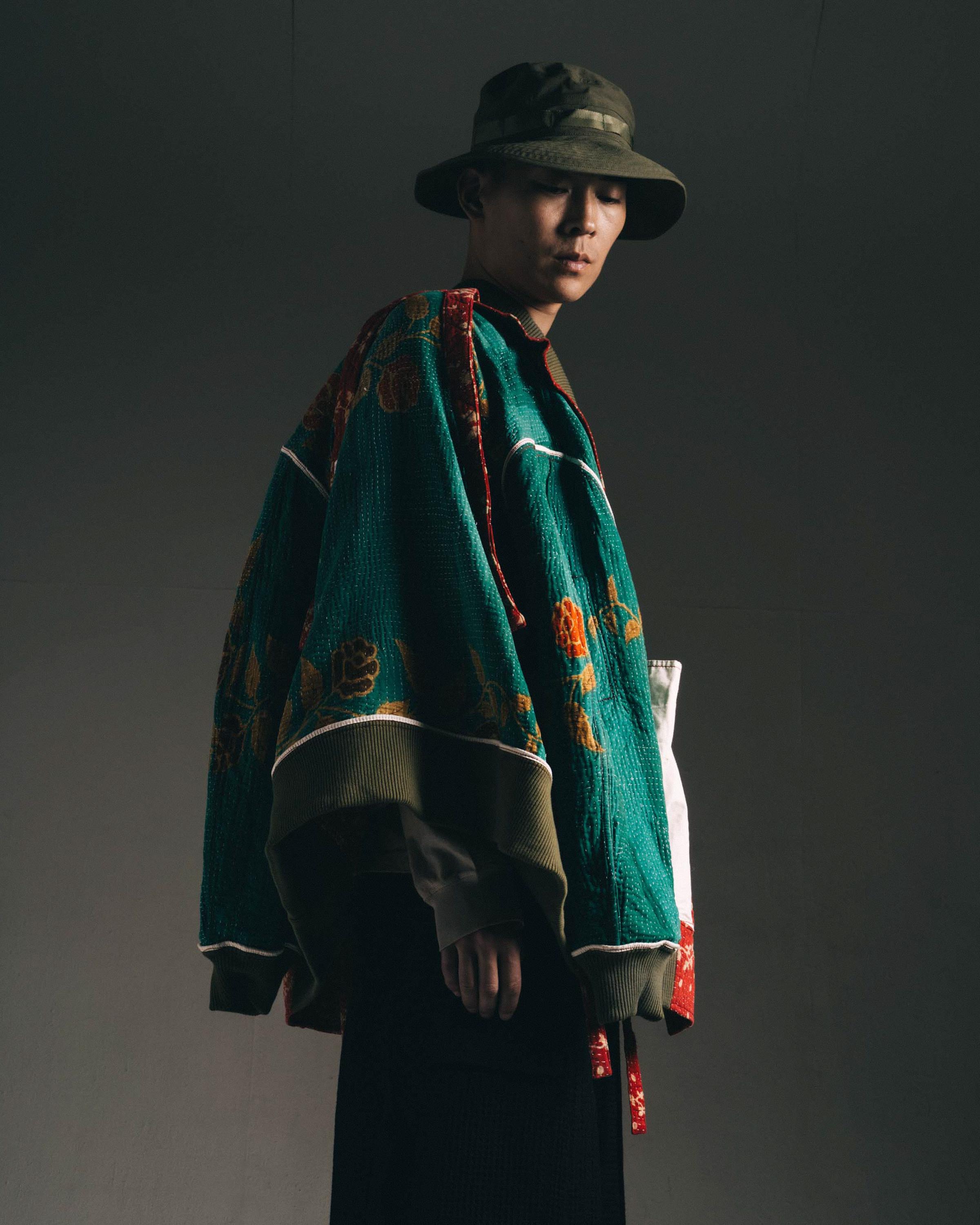 7186 Upcycled MA1 Kimono Olive – Maharishi