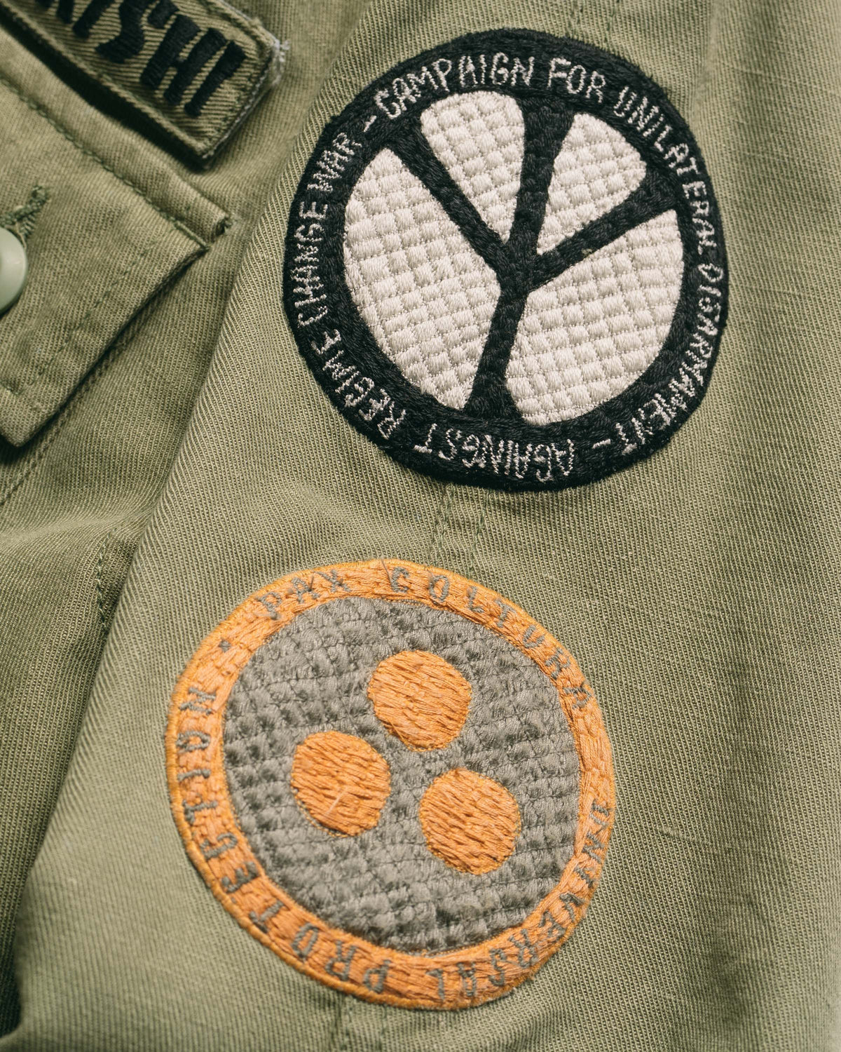 7599 Marrharishi Utility Shirt Olive OG-107F