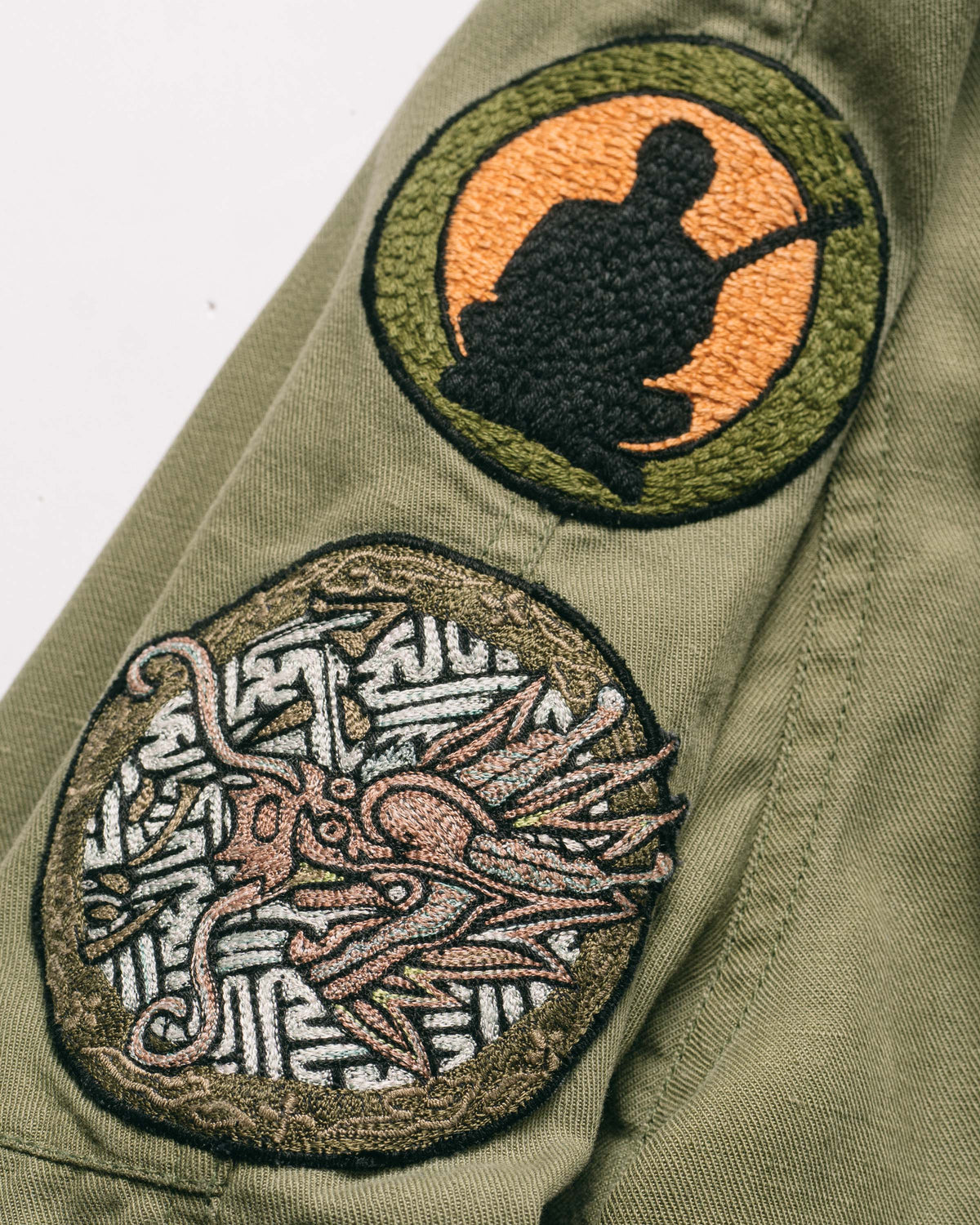 7599 Marrharishi Utility Shirt Olive OG-107F