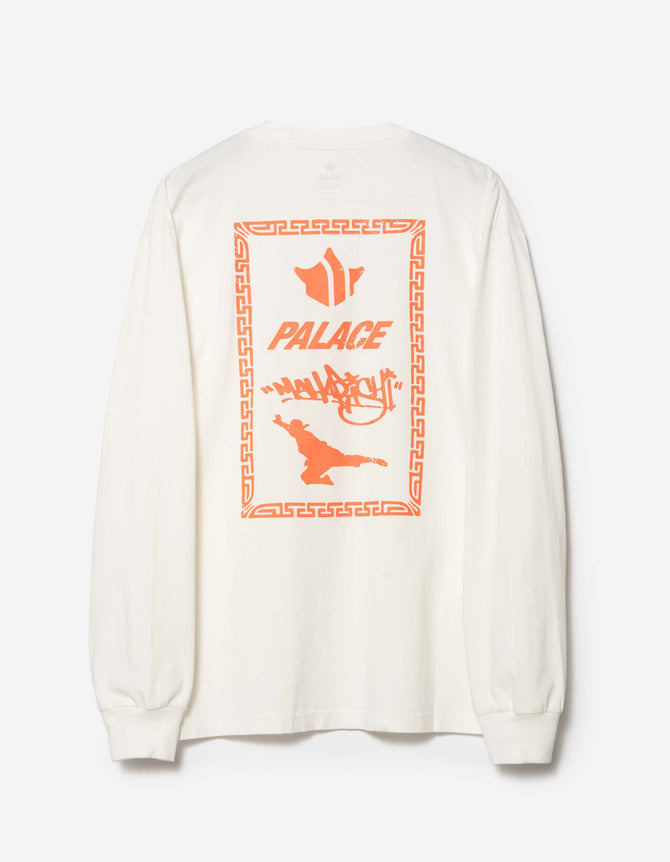 Palace Maharishi Shaolin Long Sleeve White