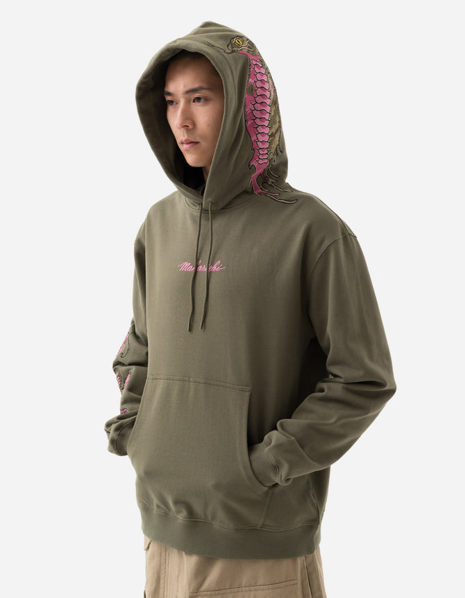 6010 Cobra Organic Hooded Sweat Olive OG-107F