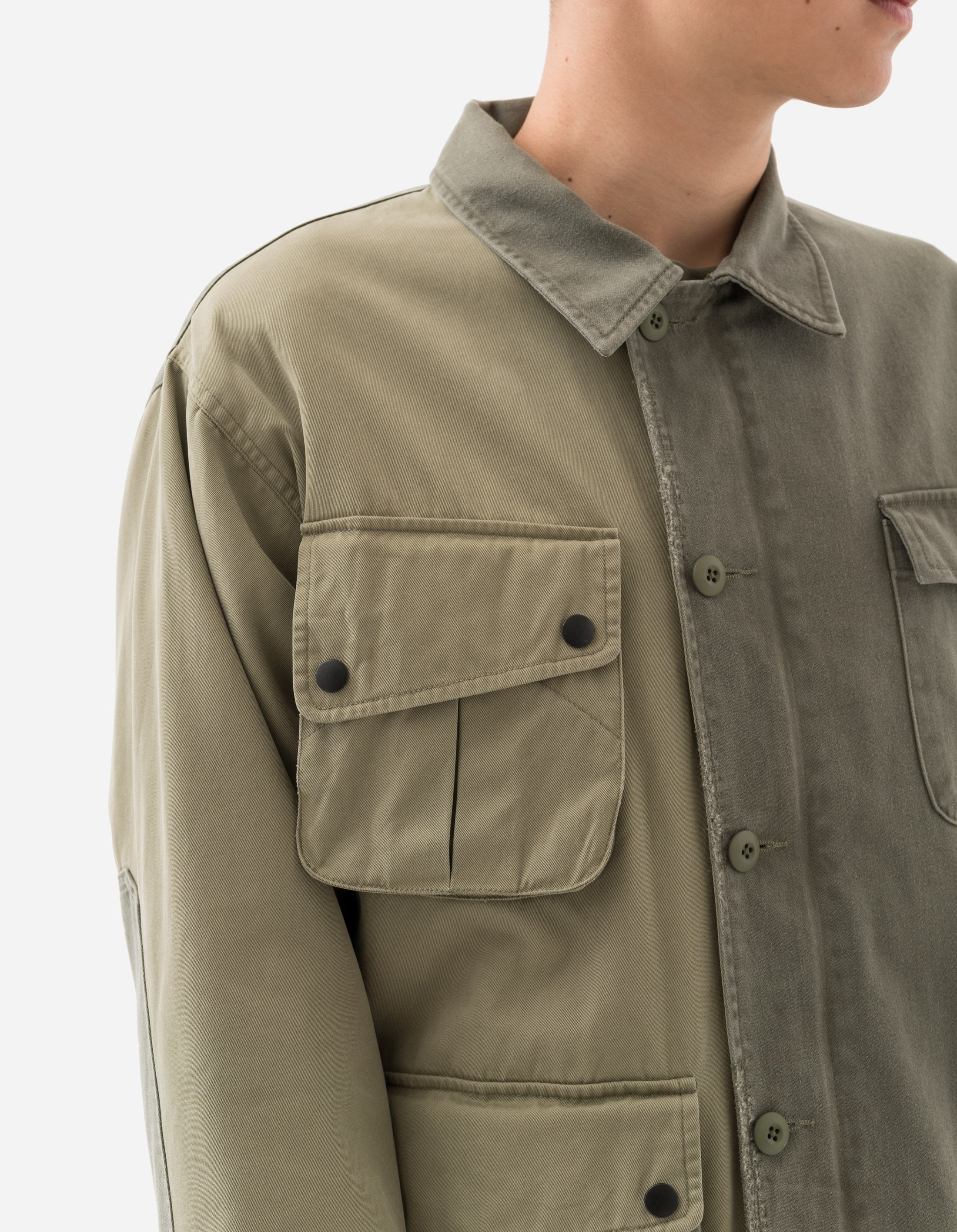 6025 Maha Boro Deck Jacket Olive/Sand – Maharishi 6025 Maha Boro Deck Jacket Olive/Sand – Maharishi