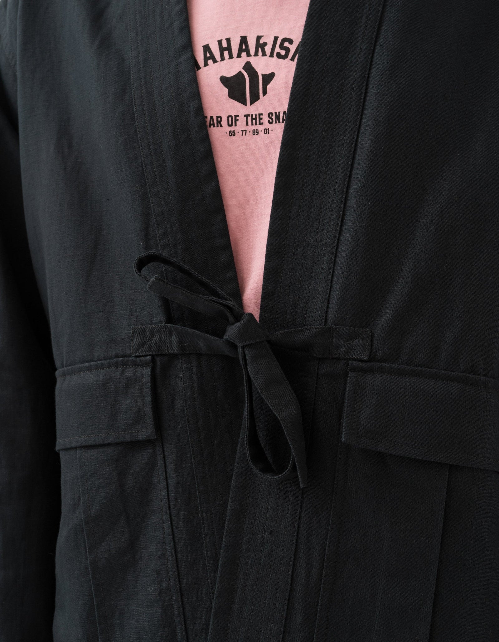 6028 Hemp Cargo Hanten Jacket Black