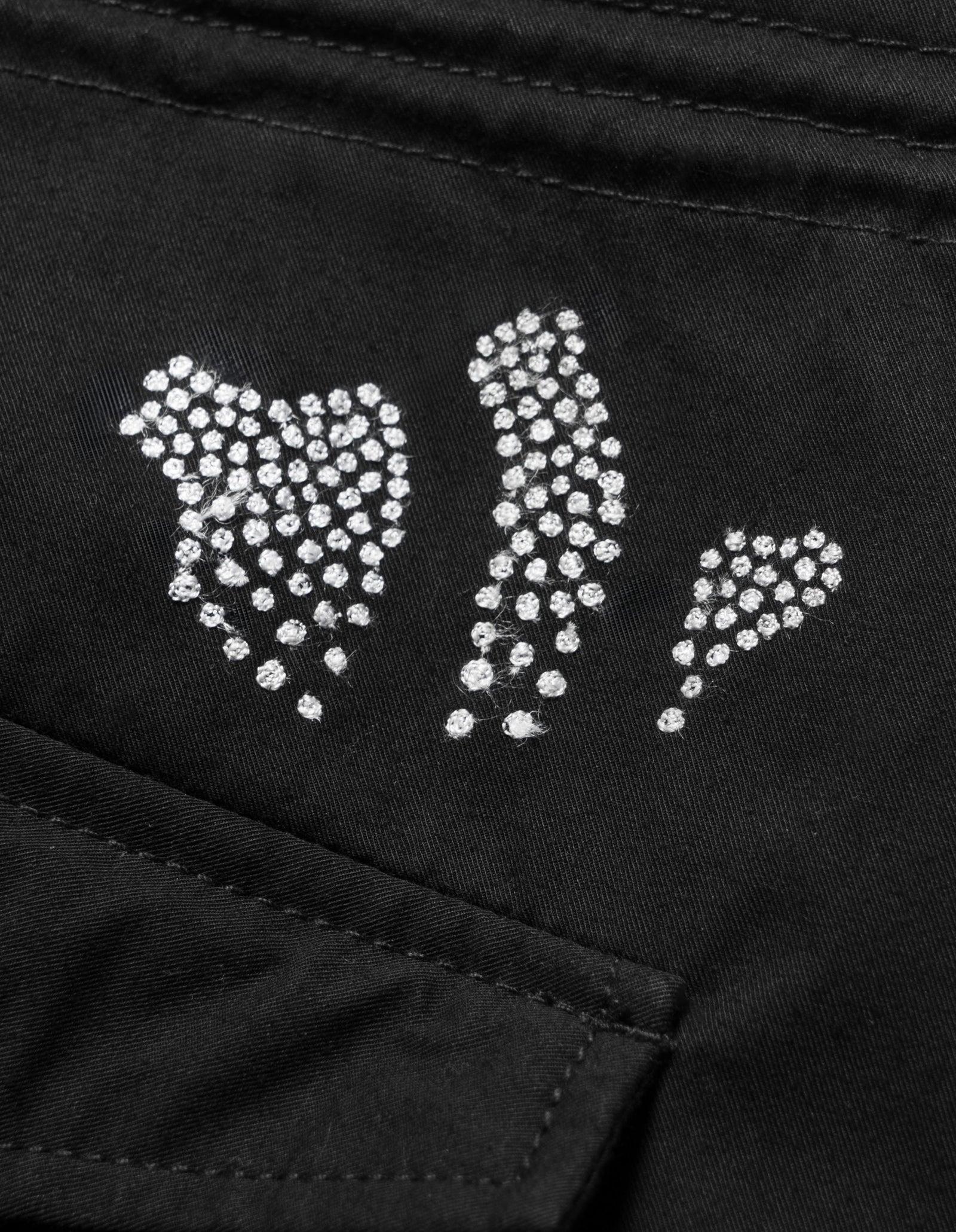 6127 Snodragon Loose Embroidered Snopants Black