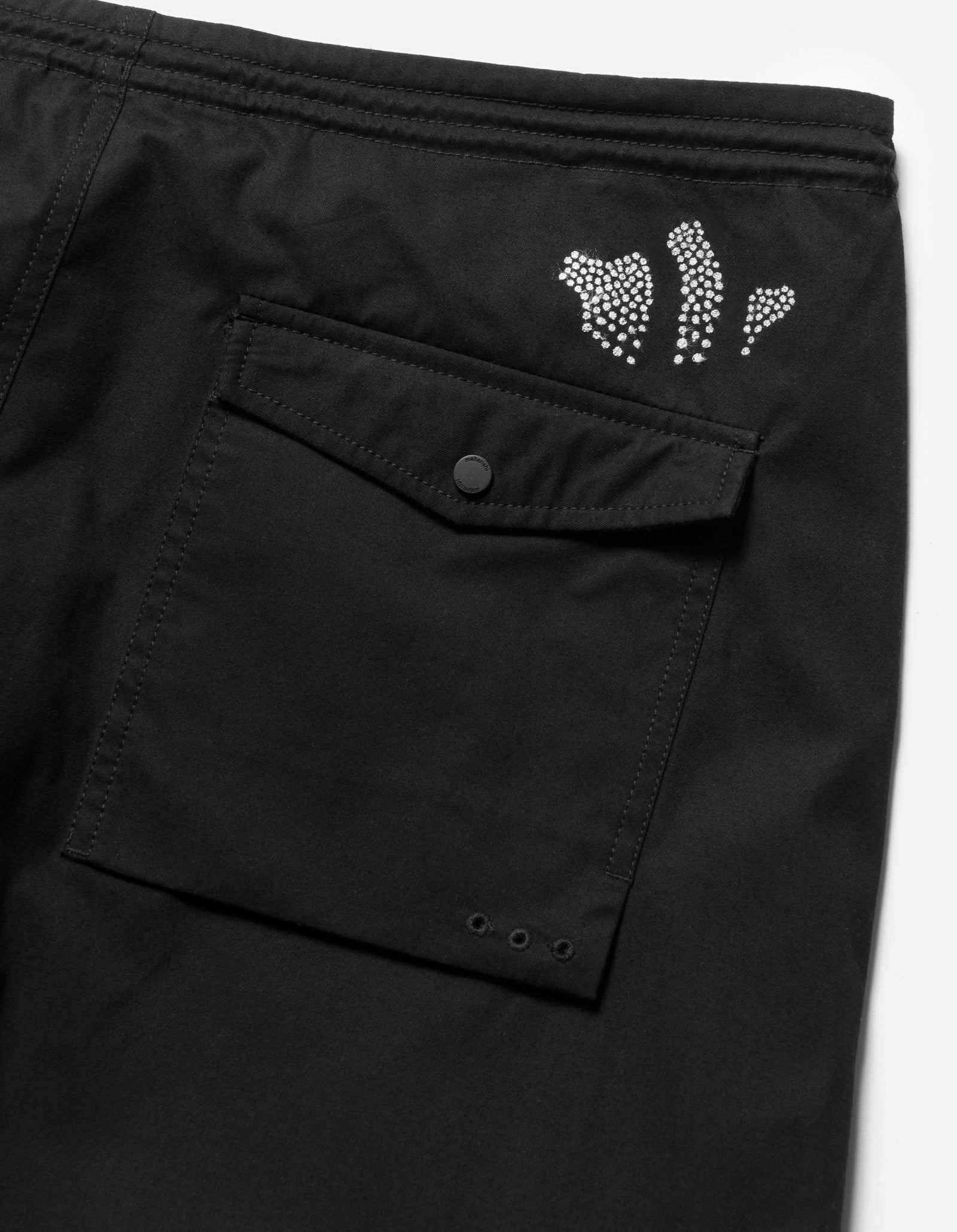 6127 Snodragon Loose Embroidered Snopants Black