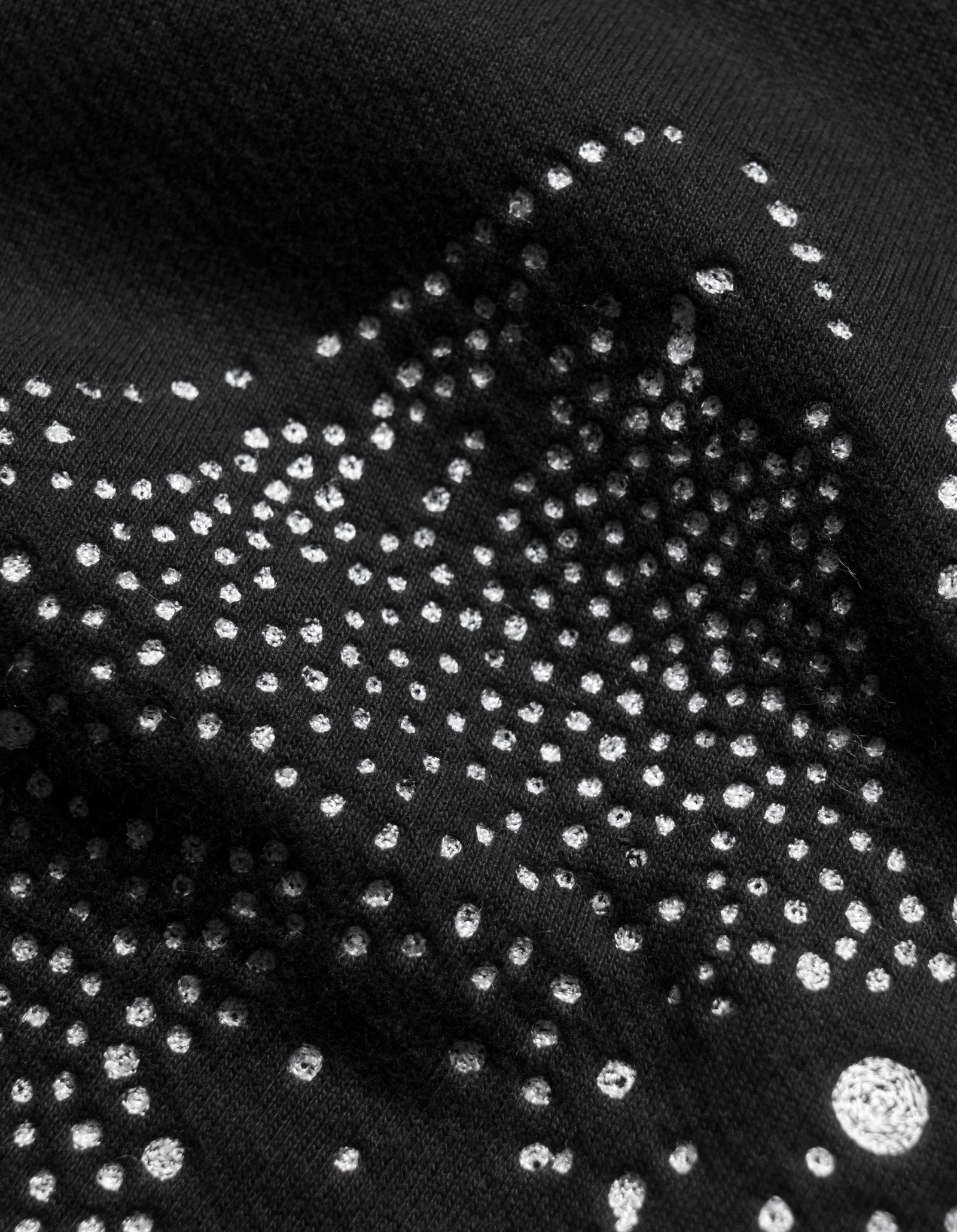 6128 Fubuki Dragon Embroidered Crew Sweat Black