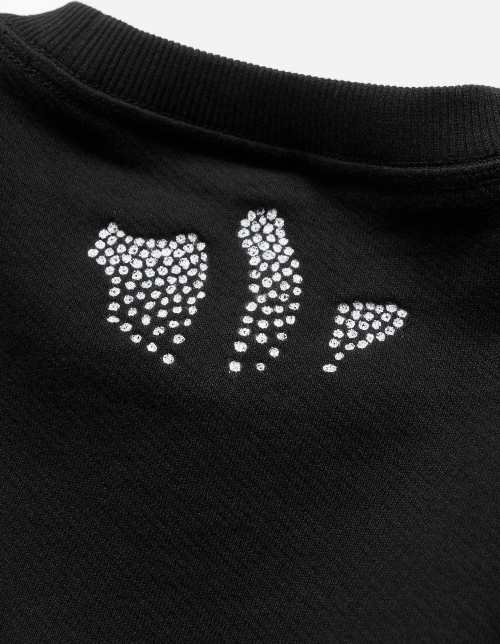 6128 Fubuki Dragon Embroidered Crew Sweat Black