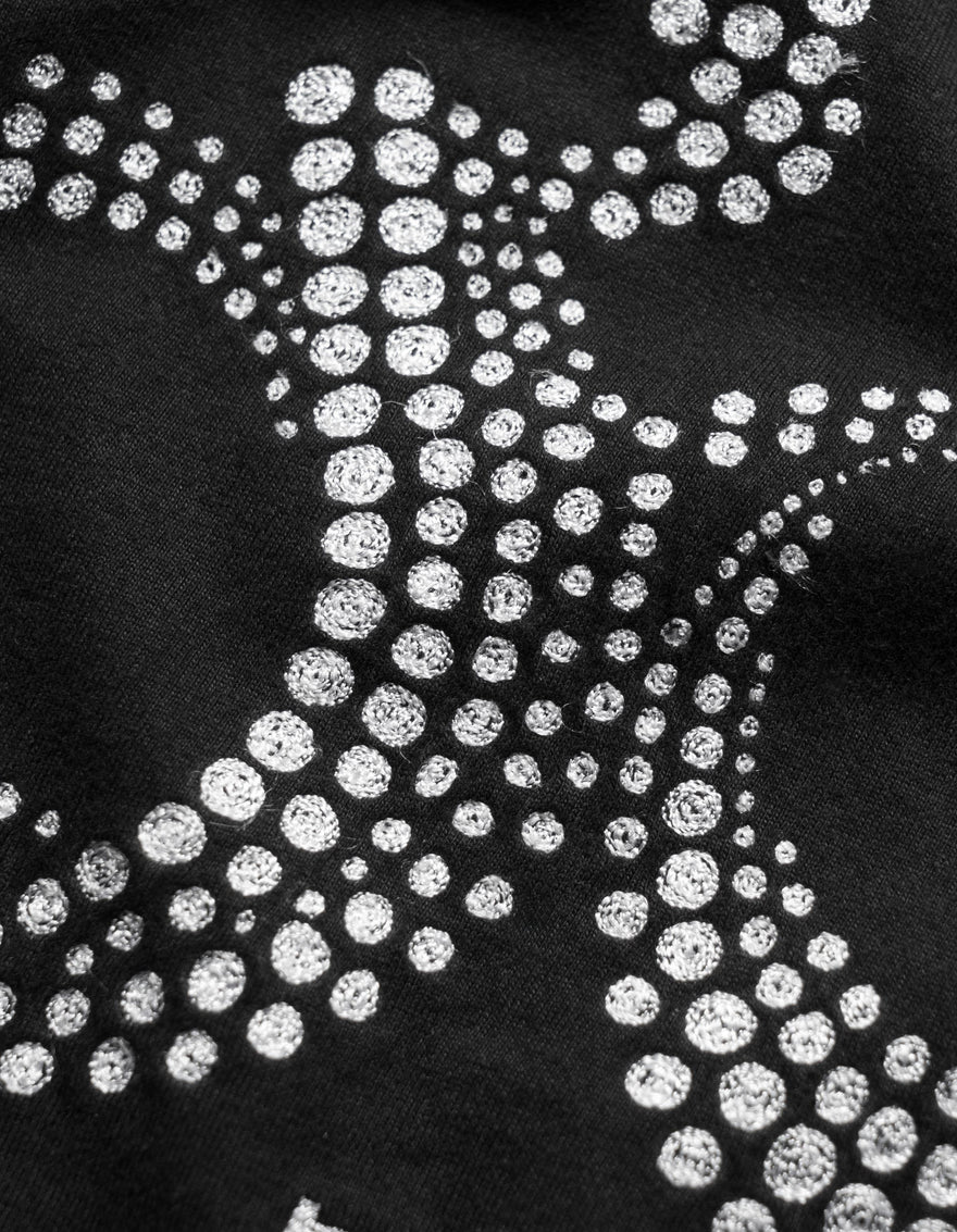 6129 Aum Embroidered S/S T-Shirt Black
