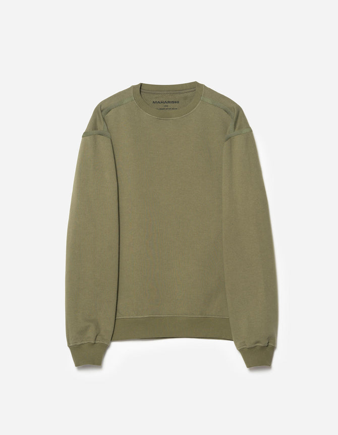 7207 Fabric Mix Cotton Crew Sweat Olive OG-107F