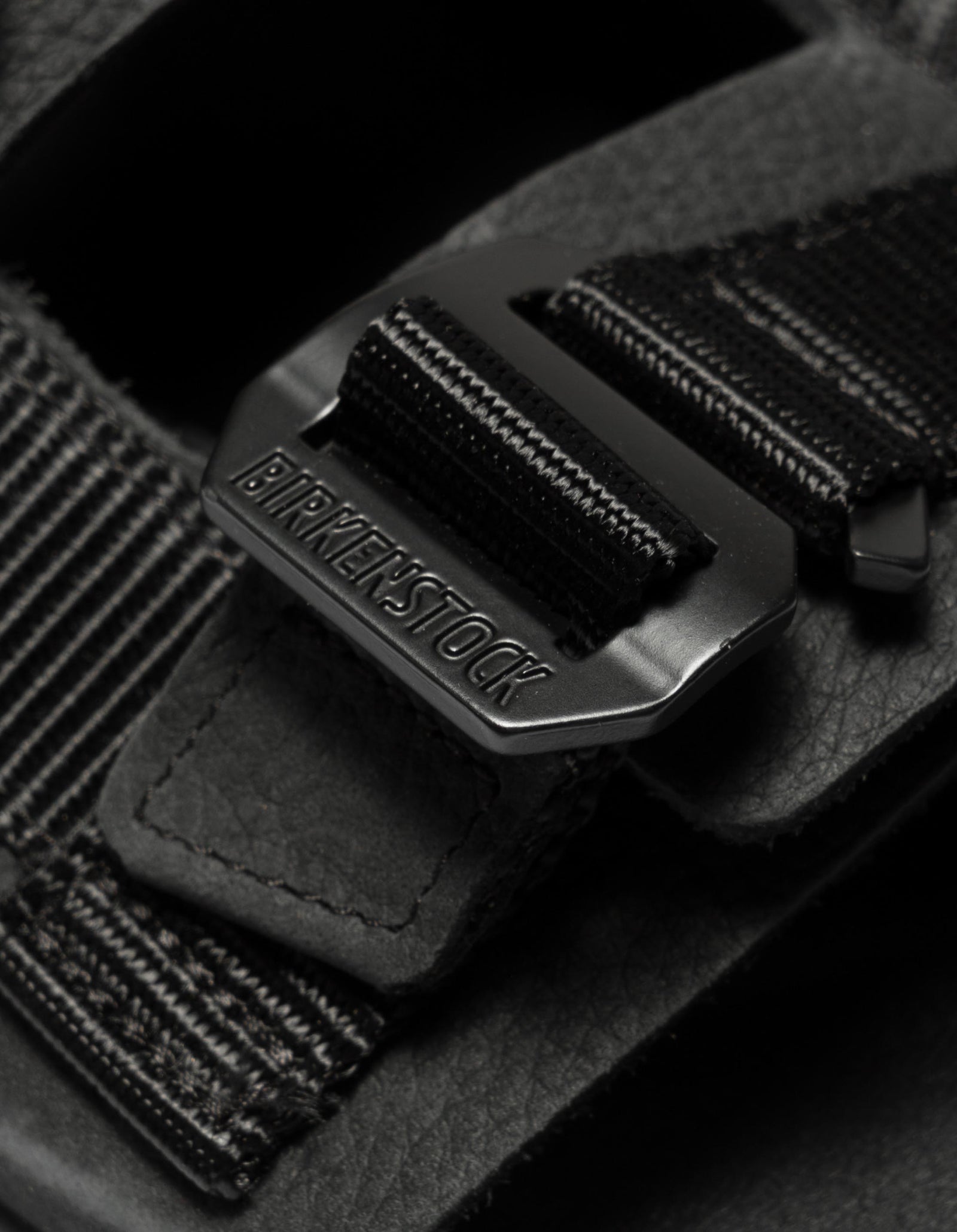 Birkenstock Shinjuku Natural Leather/Textile Black