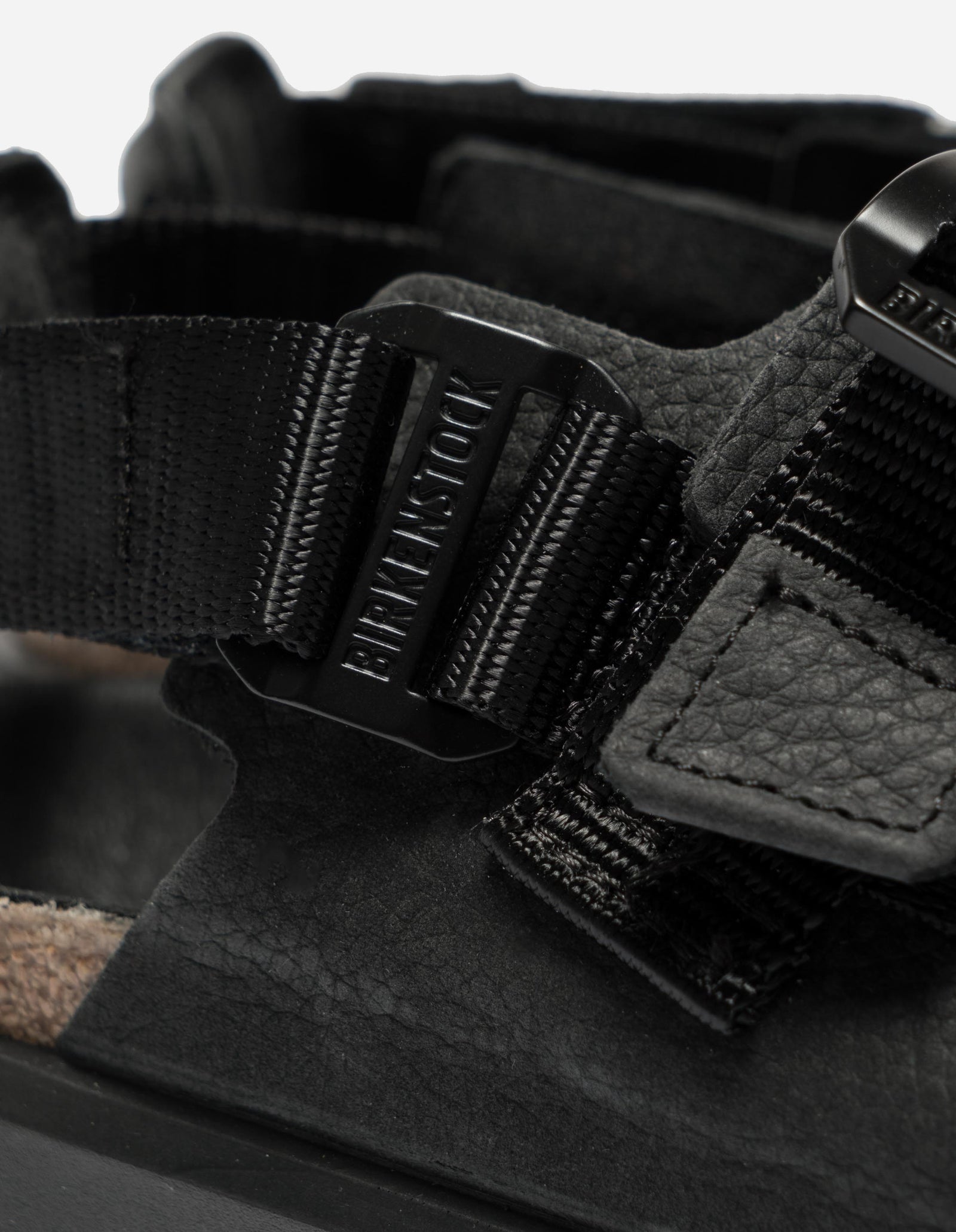 Birkenstock Shinjuku Natural Leather/Textile Black