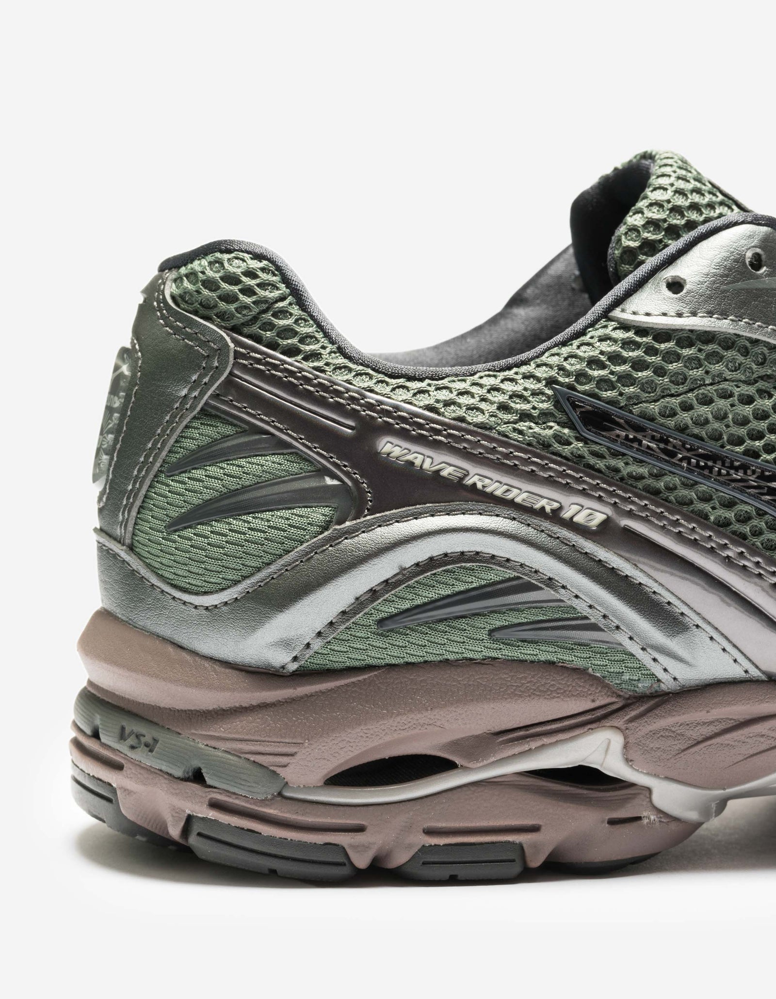 Mizuno Wave Rider 10 Agave Green/Black Sand/Metallic Gray