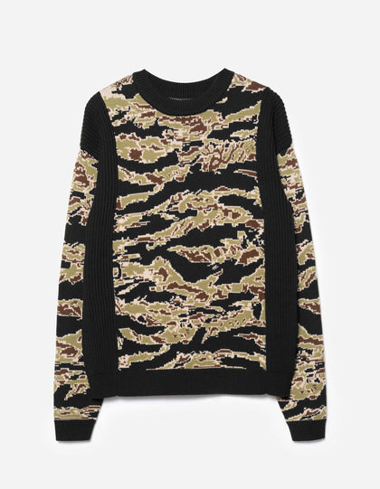 2206 Maharishi Camo Knit Sweater Mint Gold