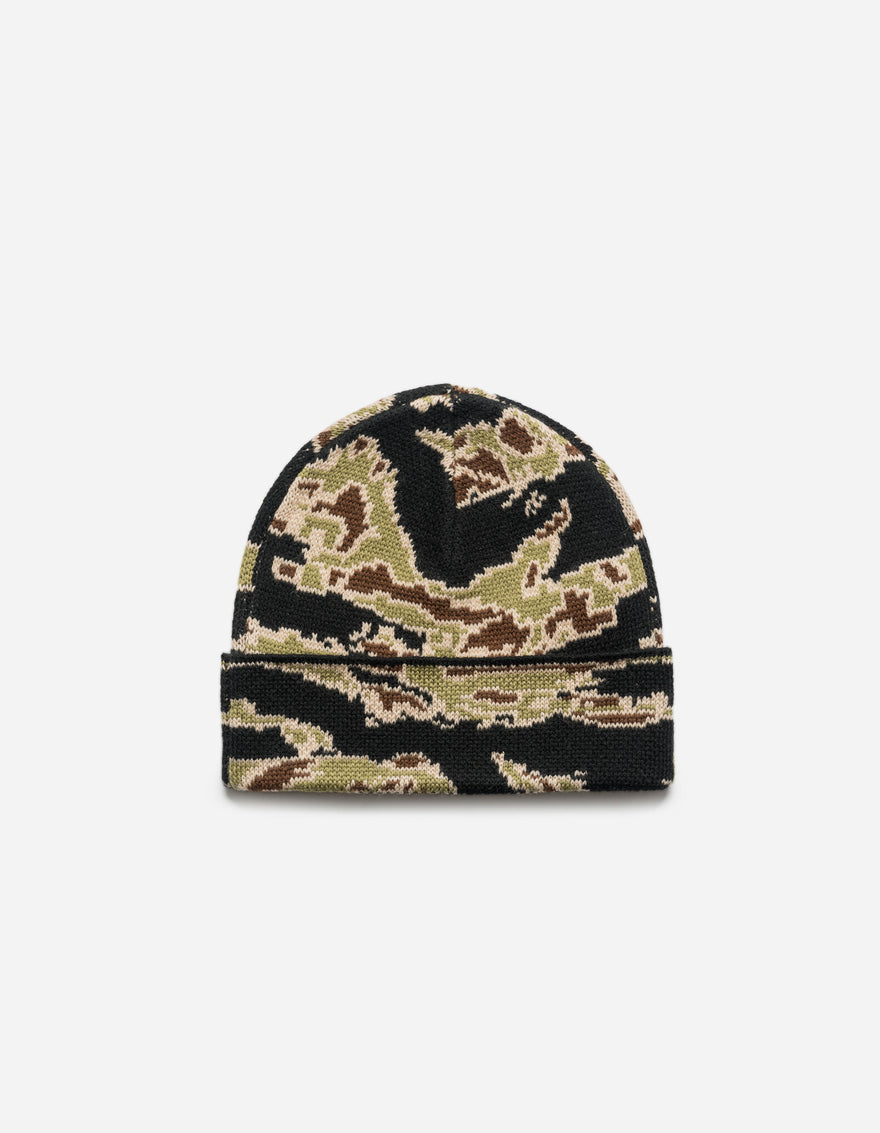 2011 Maharishi Camo Knit Beanie Mint Gold