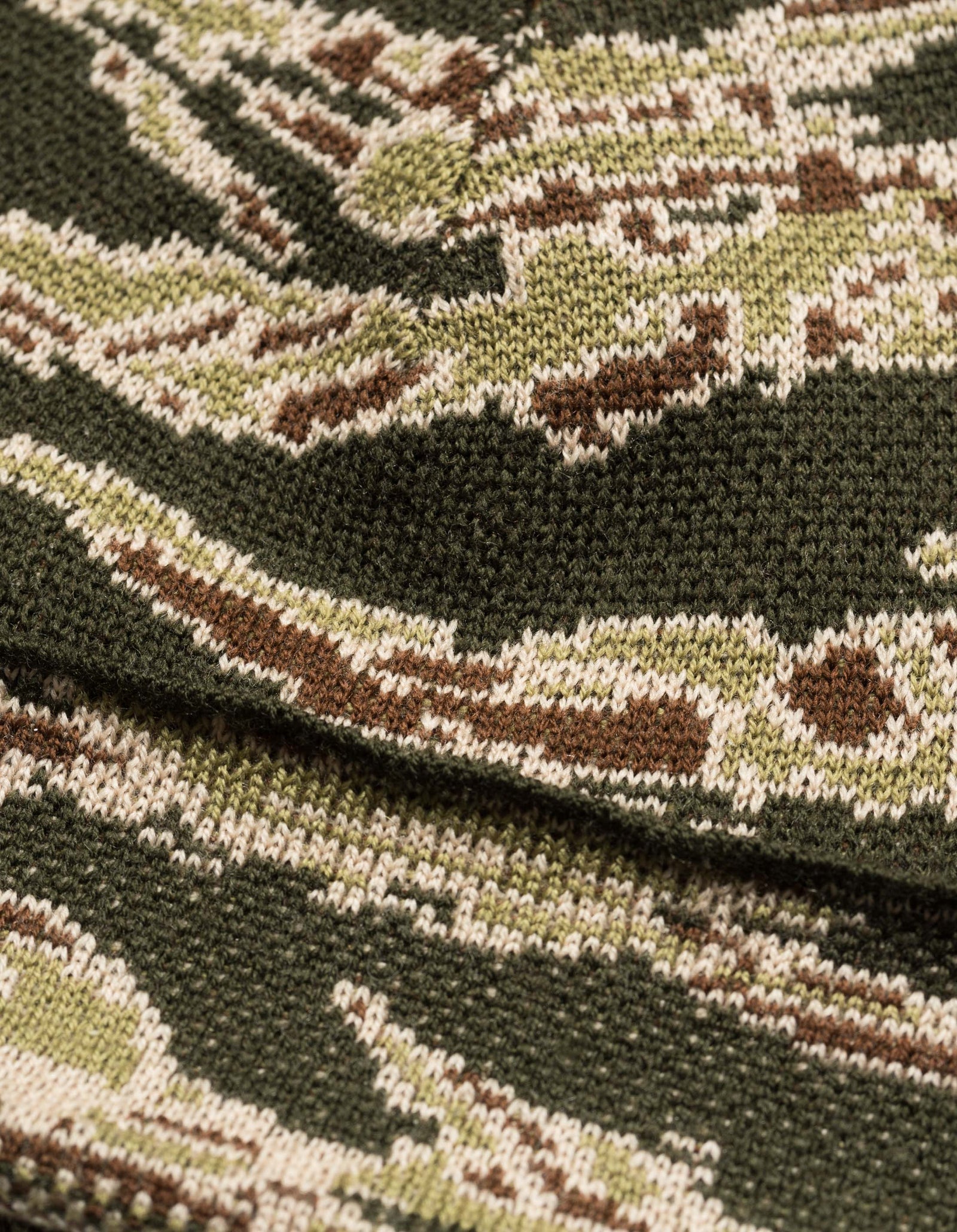2011 Maharishi Camo Knit Beanie Mint Gold