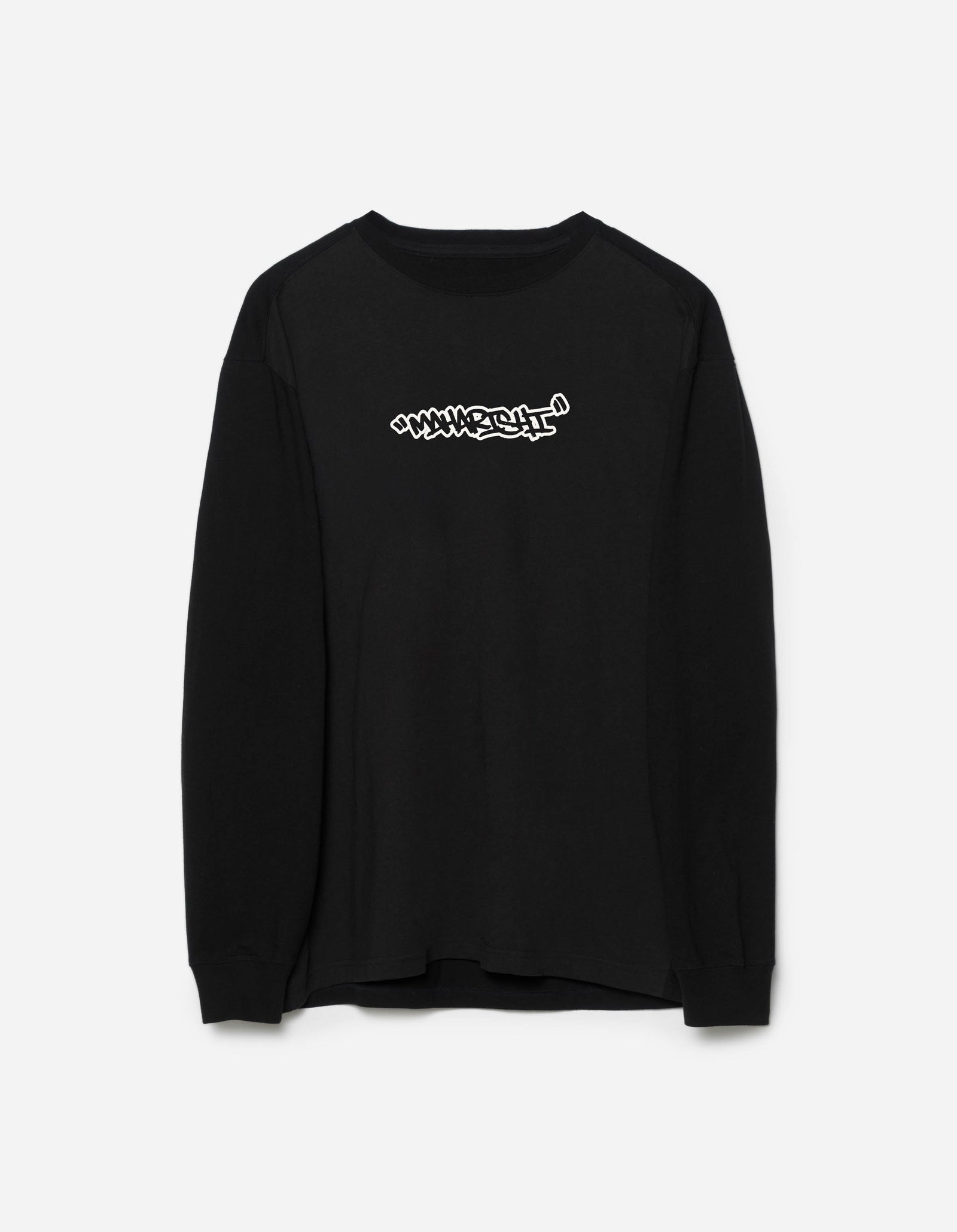 2202 Swirling Snowflake L/S T-Shirt Black