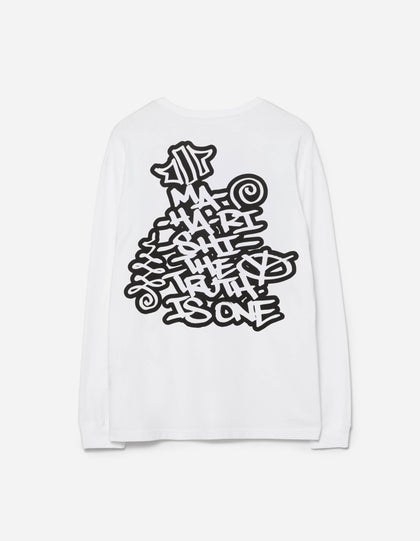 2202 Swirling Snowflake L/S T-Shirt White