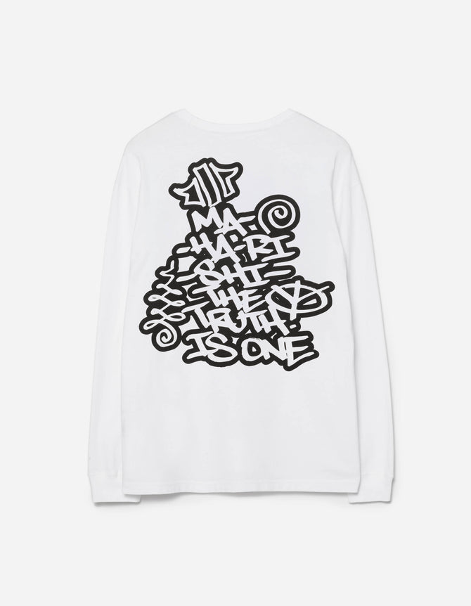 2202 Swirling Snowflake L/S T-Shirt White