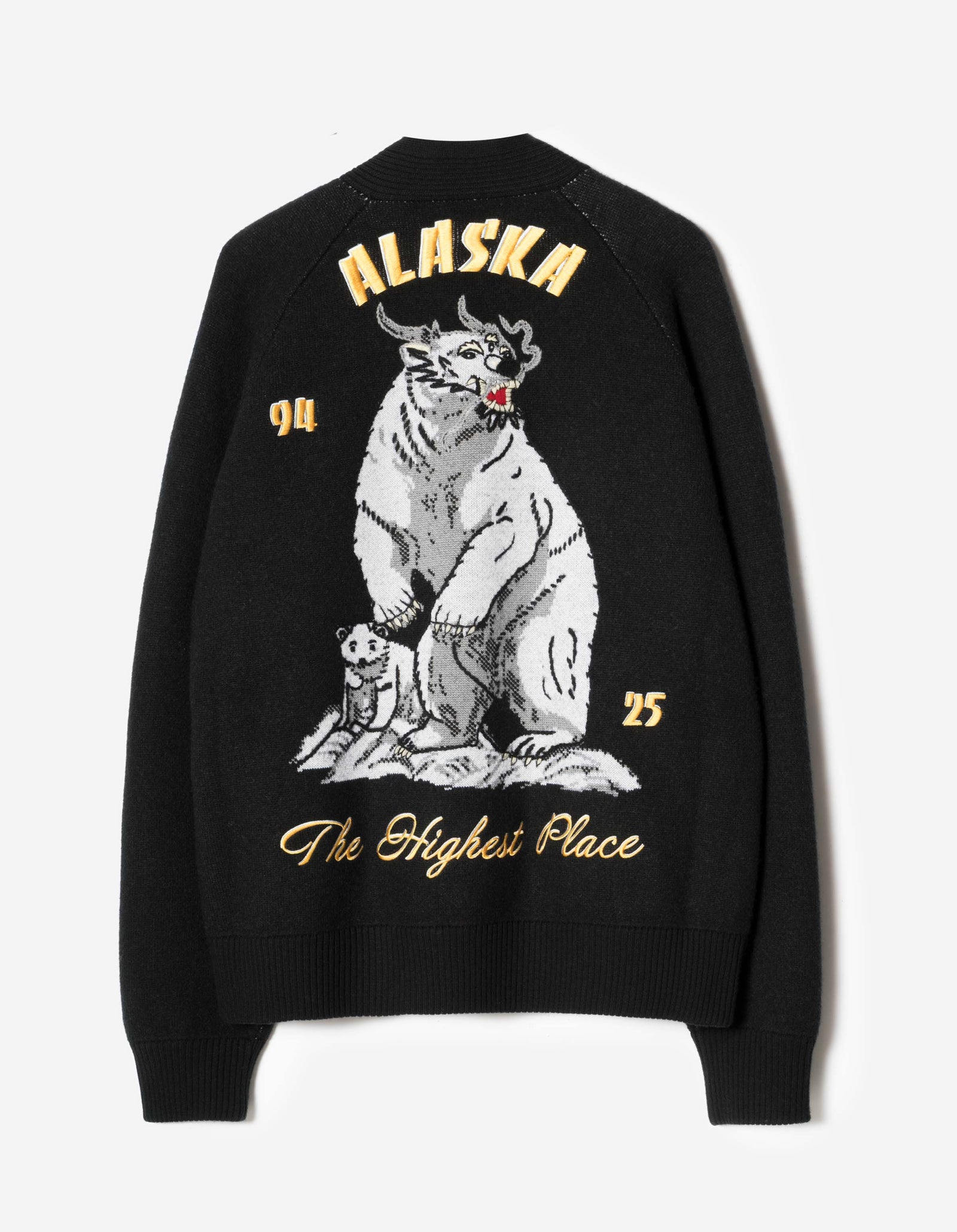 2203 Maharishi Knitted Tour Kimono Black