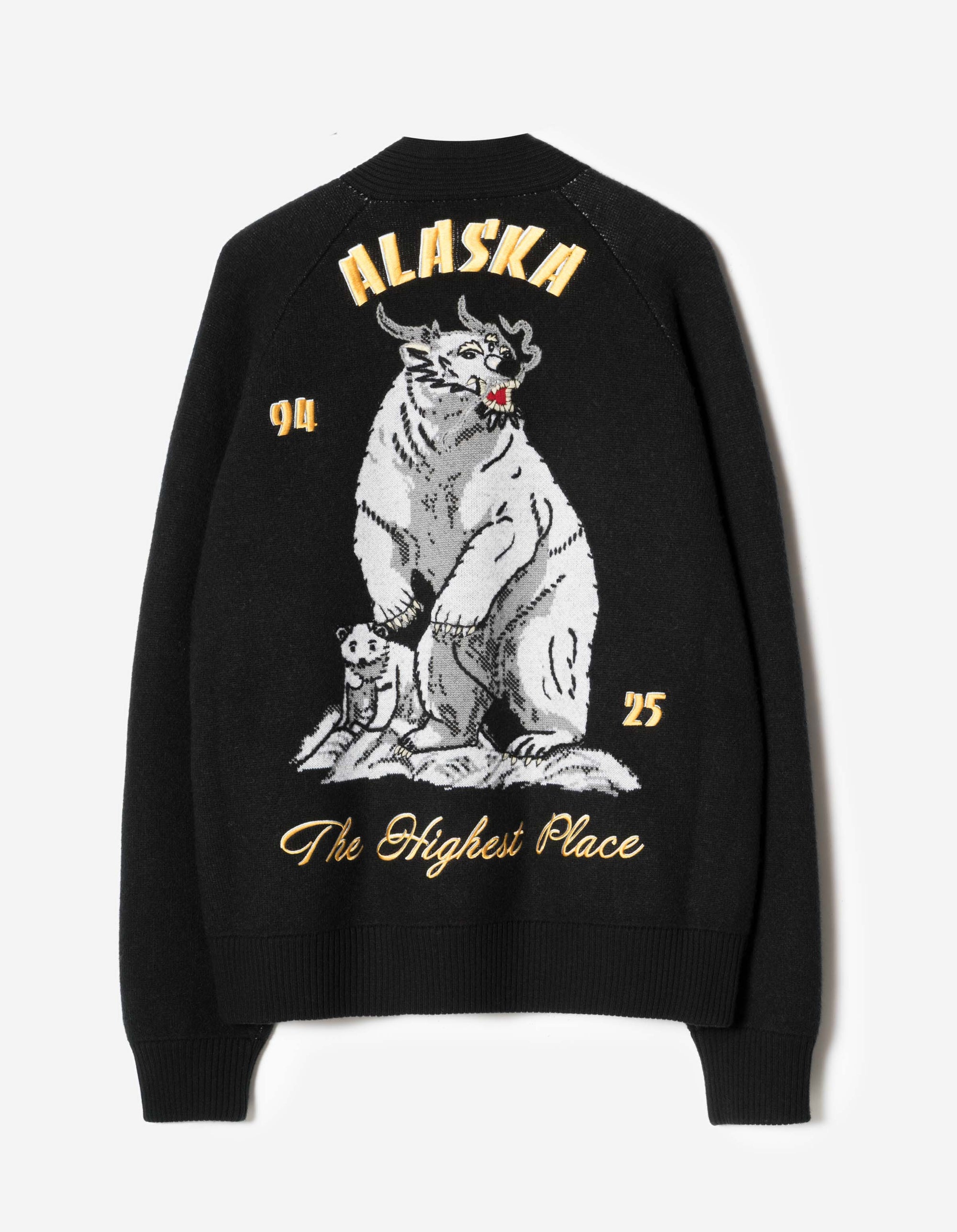 2203 Maharishi Knitted Tour Kimono Black