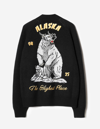 2203 Maharishi Knitted Tour Kimono Black