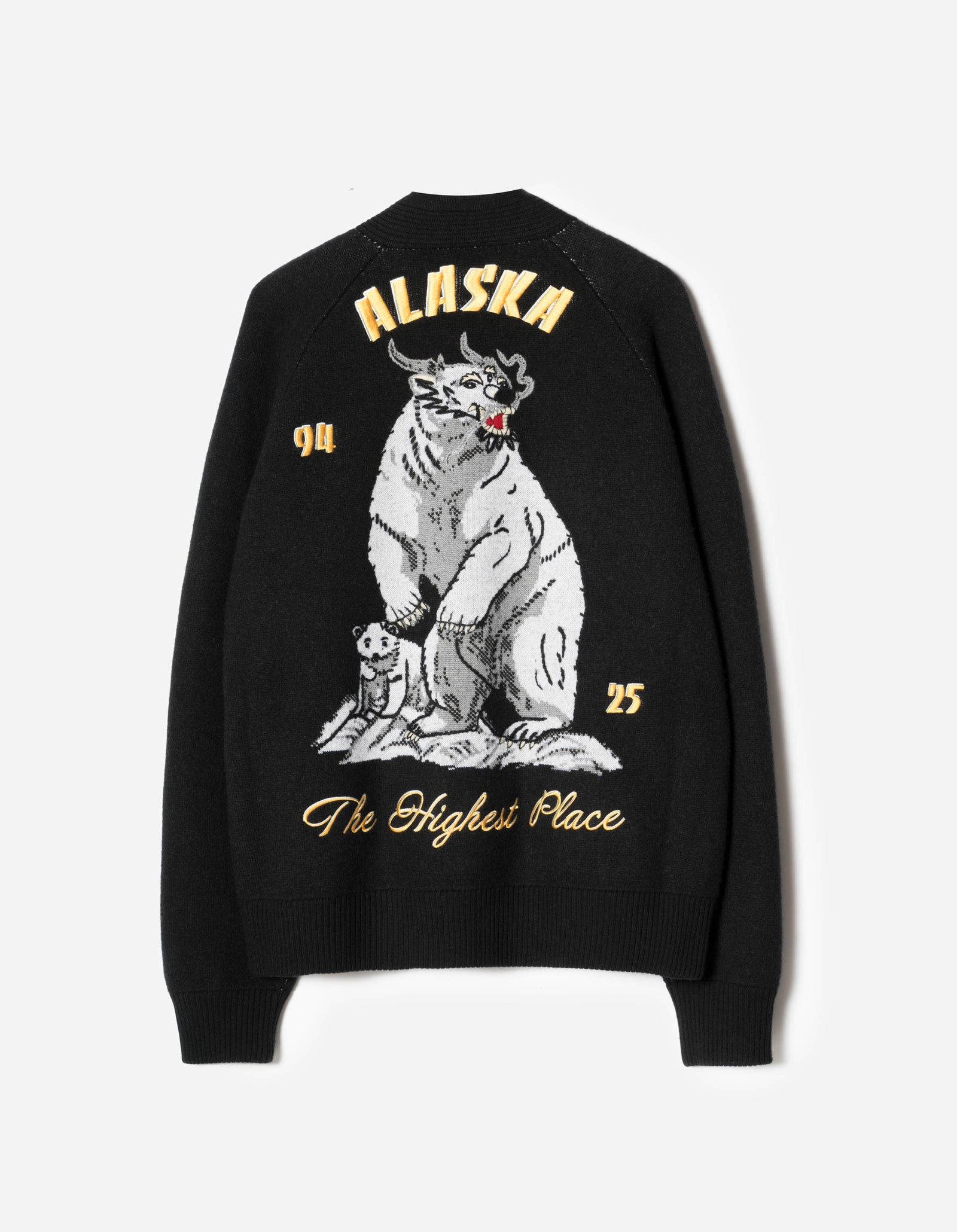 2203 Maharishi Knitted Tour Kimono Black