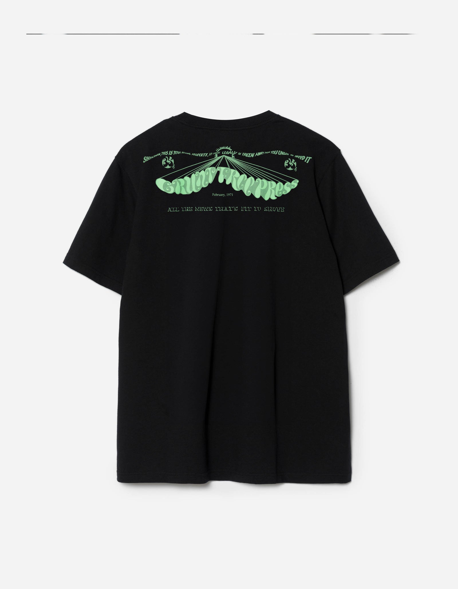 2204 Grunt Free Press S/S T-Shirt Black