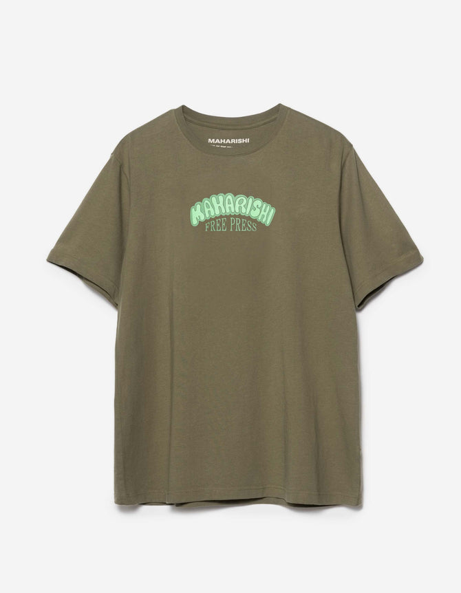 2204 Grunt Free Press T-Shirt Olive OG-107F
