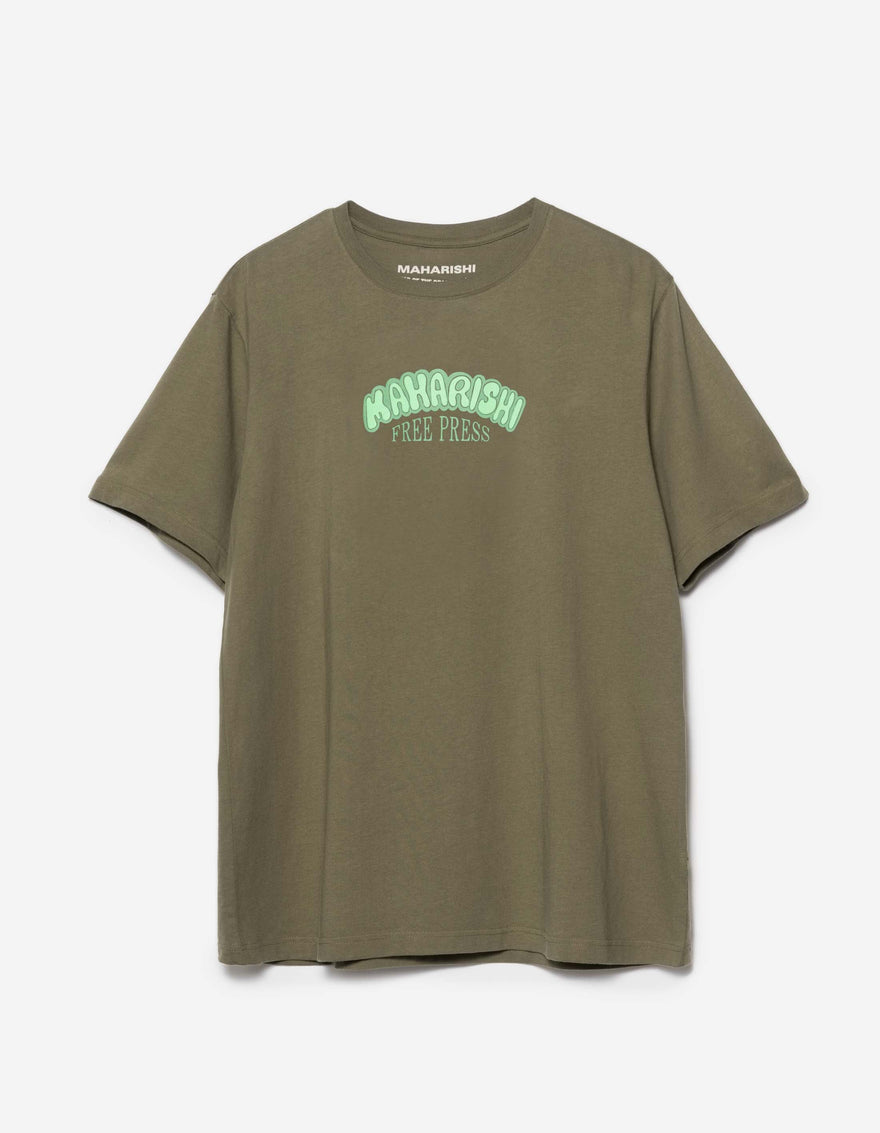 2204 Grunt Free Press T-Shirt Olive OG-107F