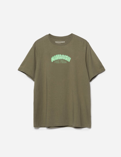 2204 Grunt Free Press S/S T-Shirt Olive OG-107F
