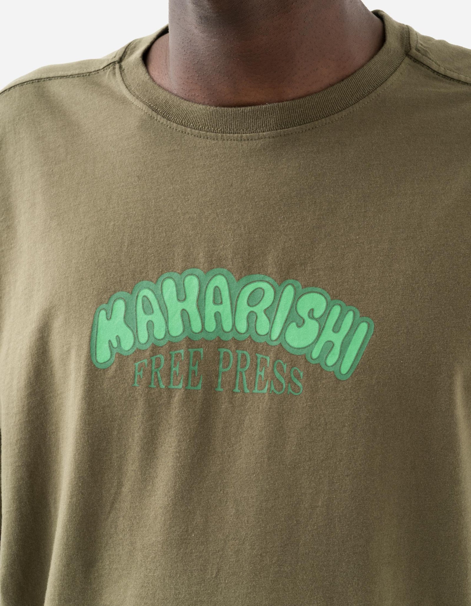 2204 Grunt Free Press T-Shirt Olive OG-107F