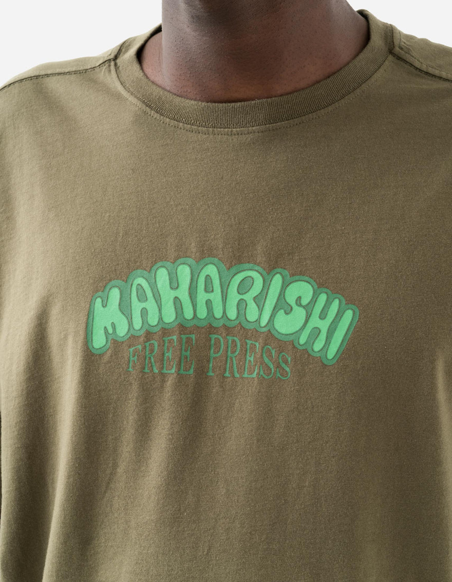 2204 Grunt Free Press T-Shirt Olive OG-107F