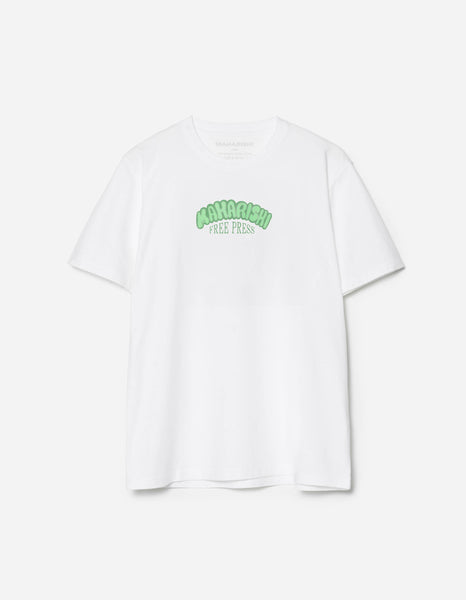 2204 Grunt Free Press S/S T-Shirt White – Maharishi