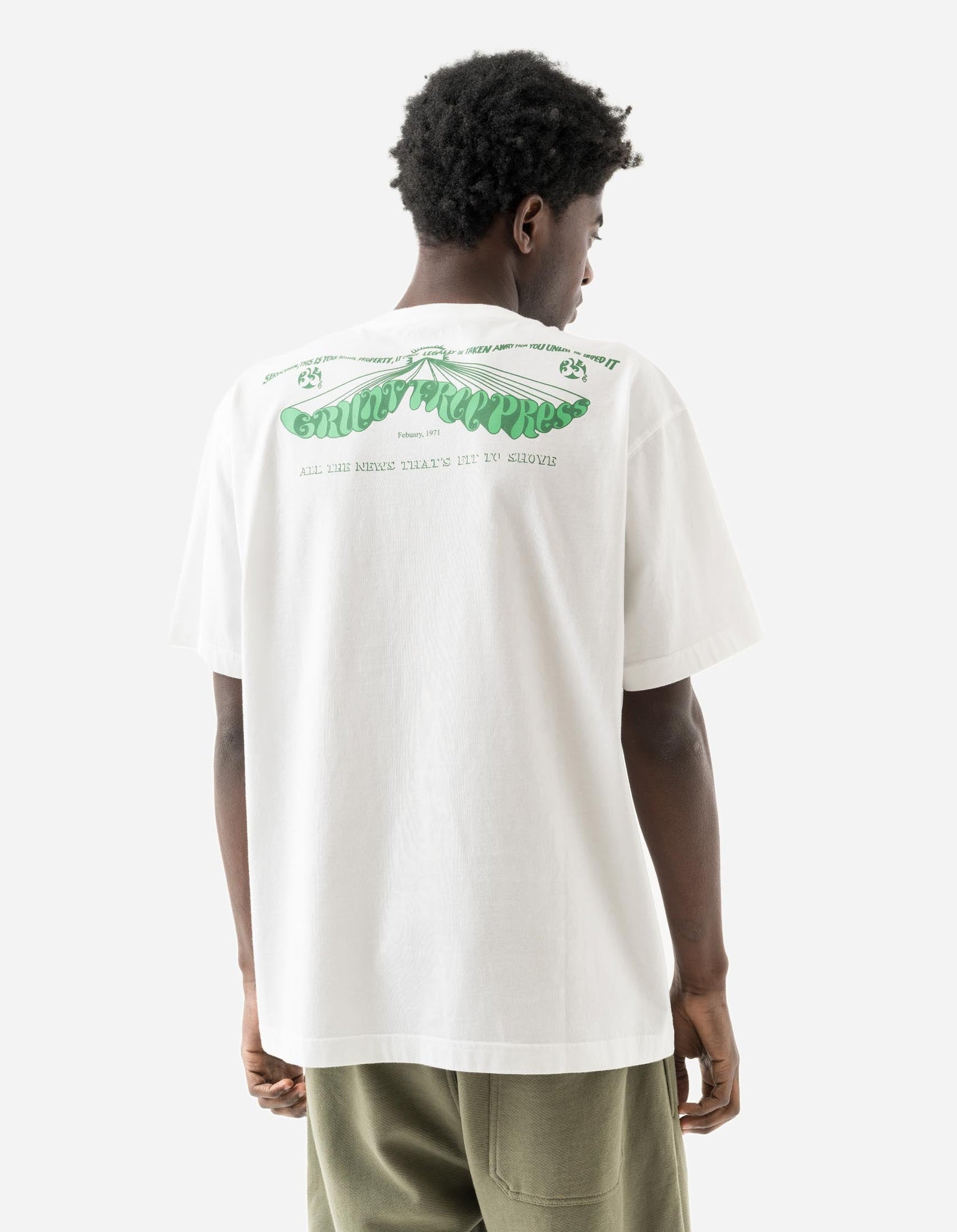 2204 Grunt Free Press S/S T-Shirt White