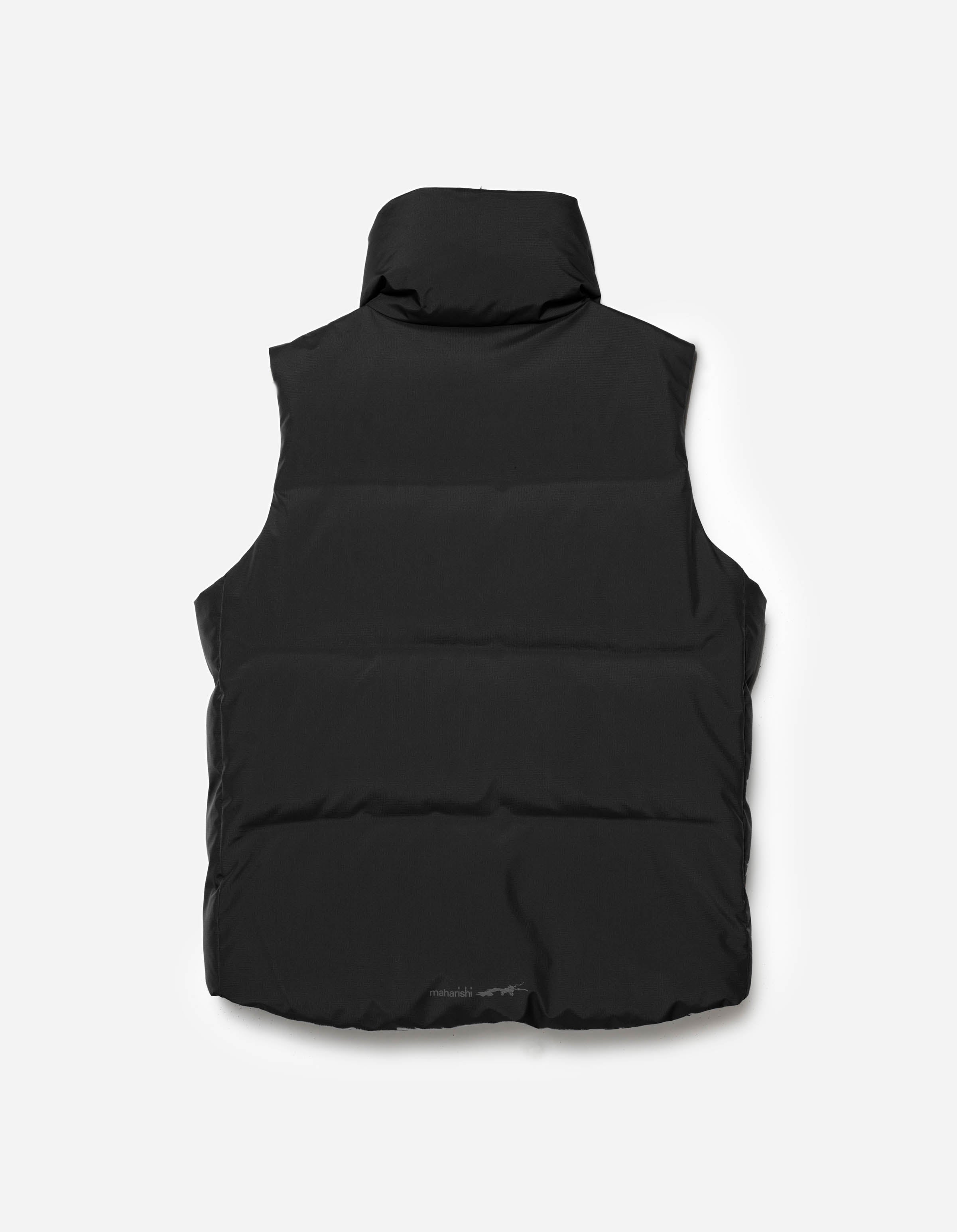 トップス MAHARISHI PRIMALOFT PADDED TECH VEST M Maharishi Black 1382 Padded Asym Tech Vest Maharishi