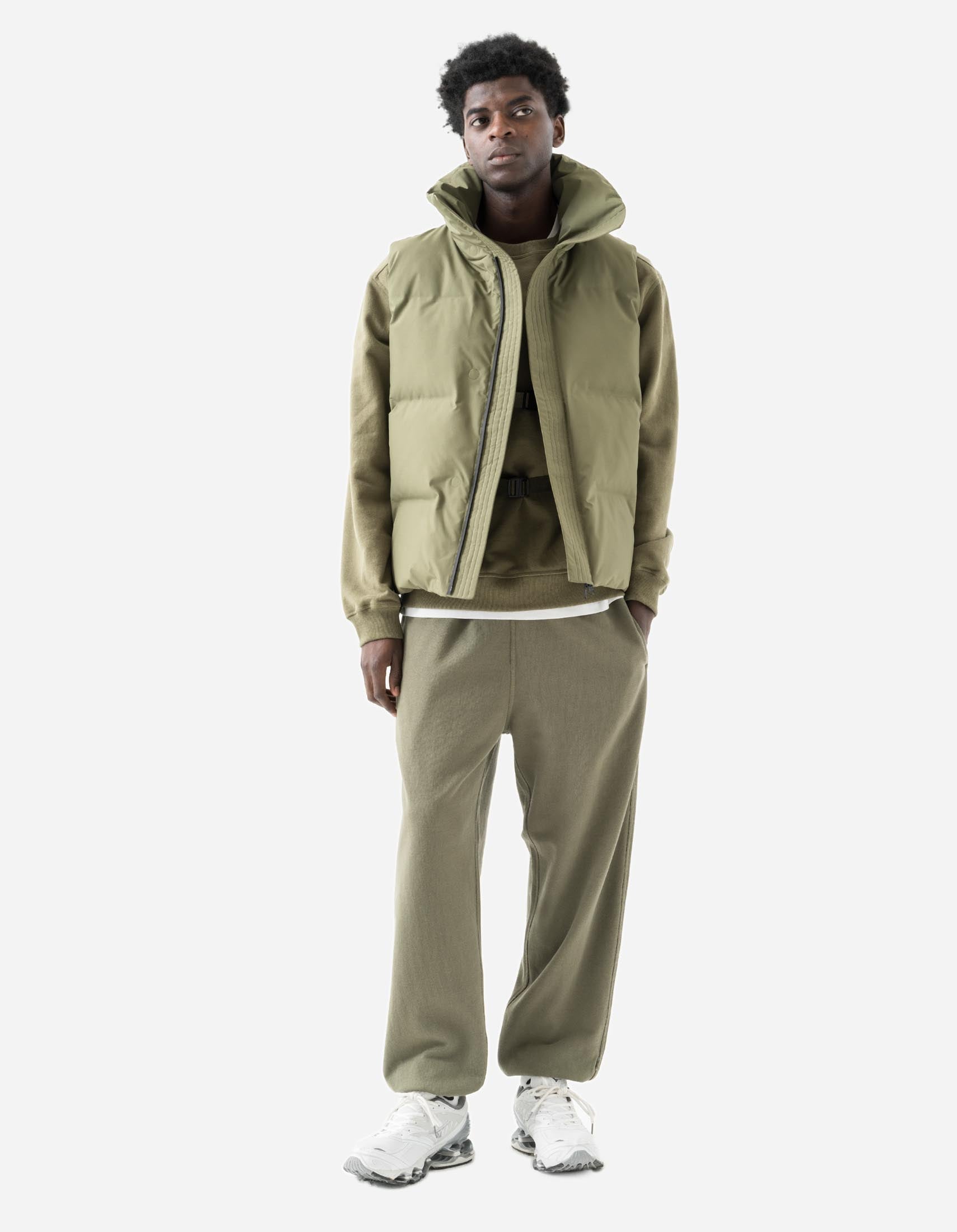 2205 Primaloft® Padded Hanbok Vest Olive OG-107F – Maharishi