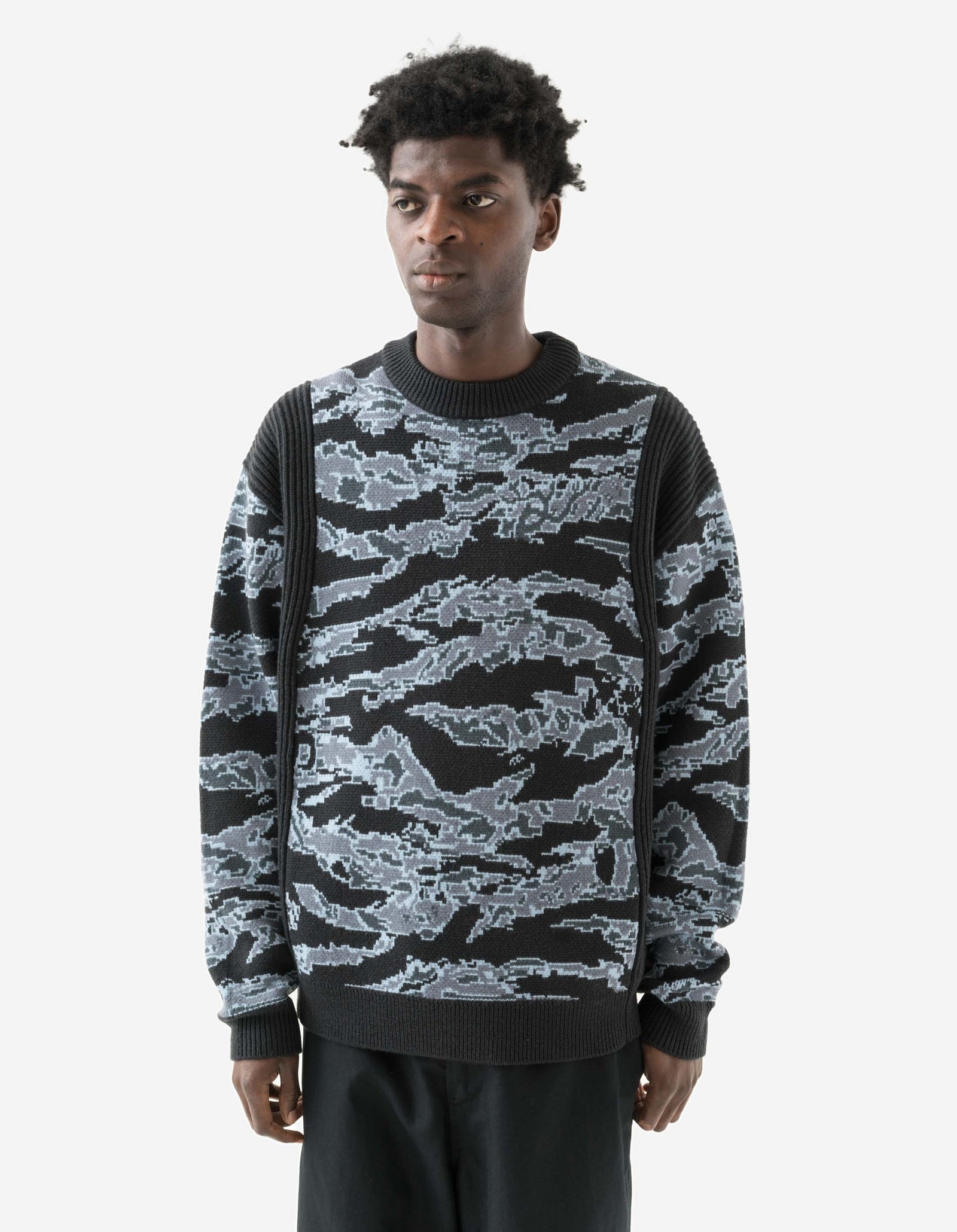 2206 Maharishi Camo Knit Sweater Arctic