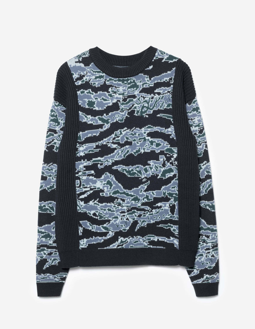 2206 Maharishi Camo Knit Sweater Arctic