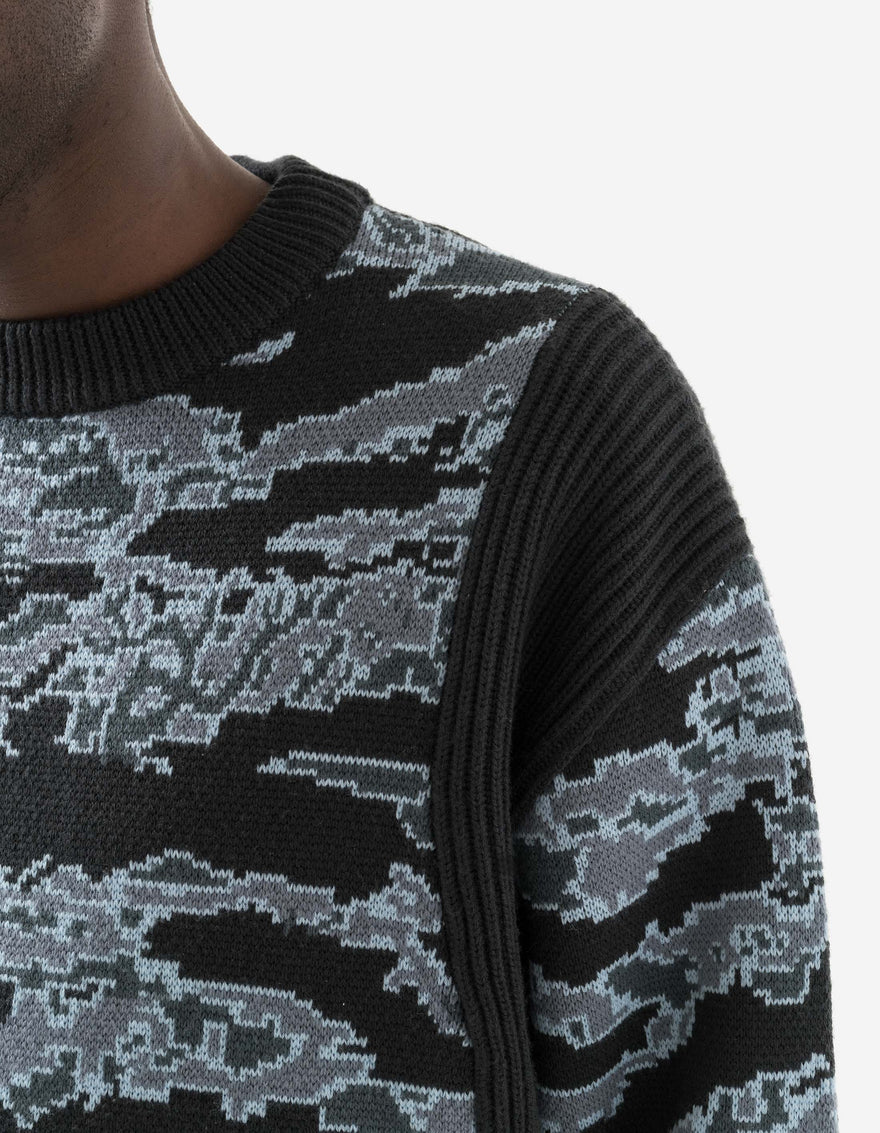 2206 Maharishi Camo Knit Sweater Arctic