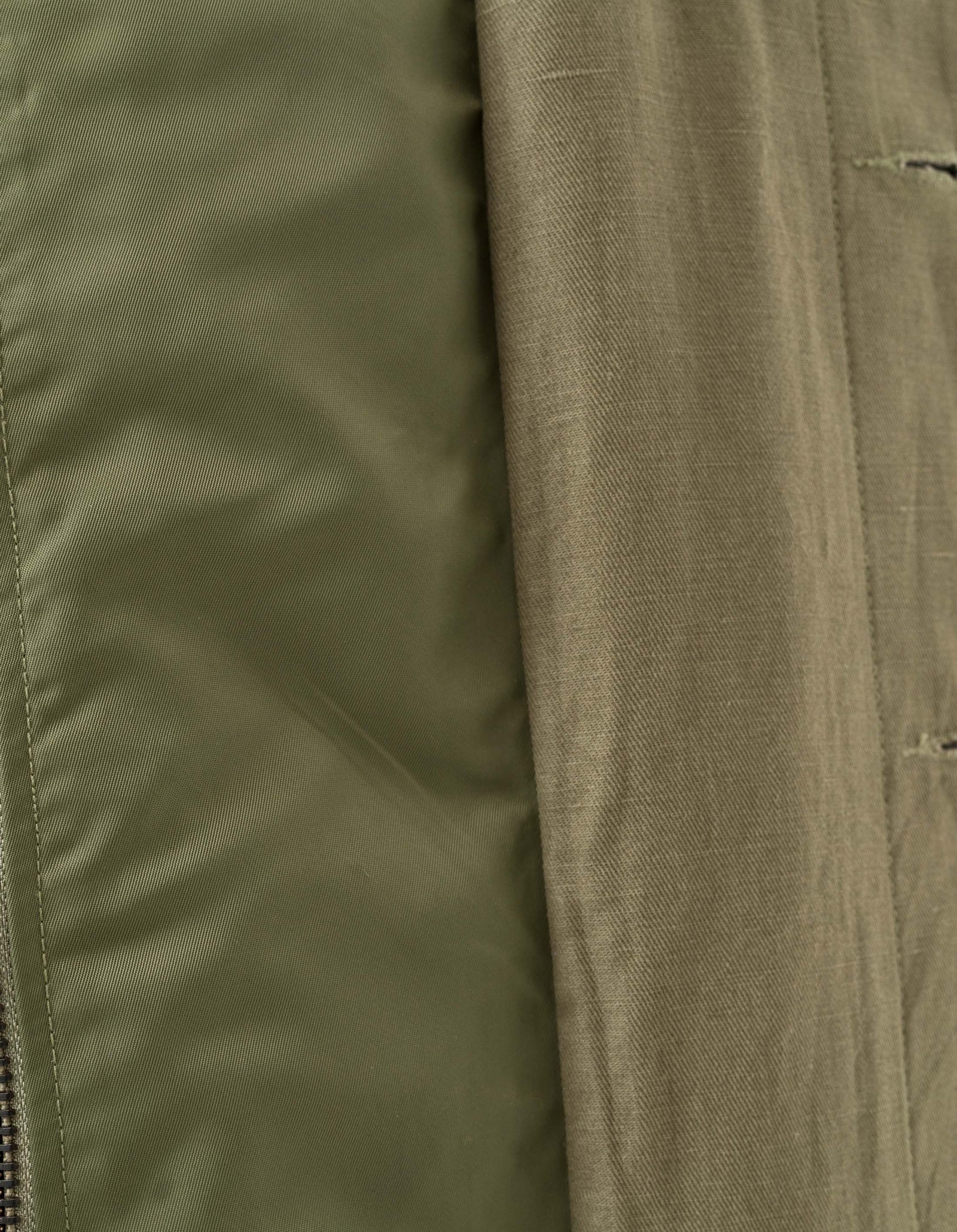 2210 Linear Snow Dragon Embroidered MA Mac Coat Olive OG-107F