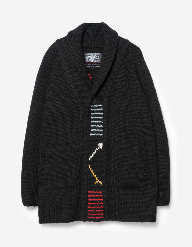2217 Kanata Hand Knitted Cardigan Black
