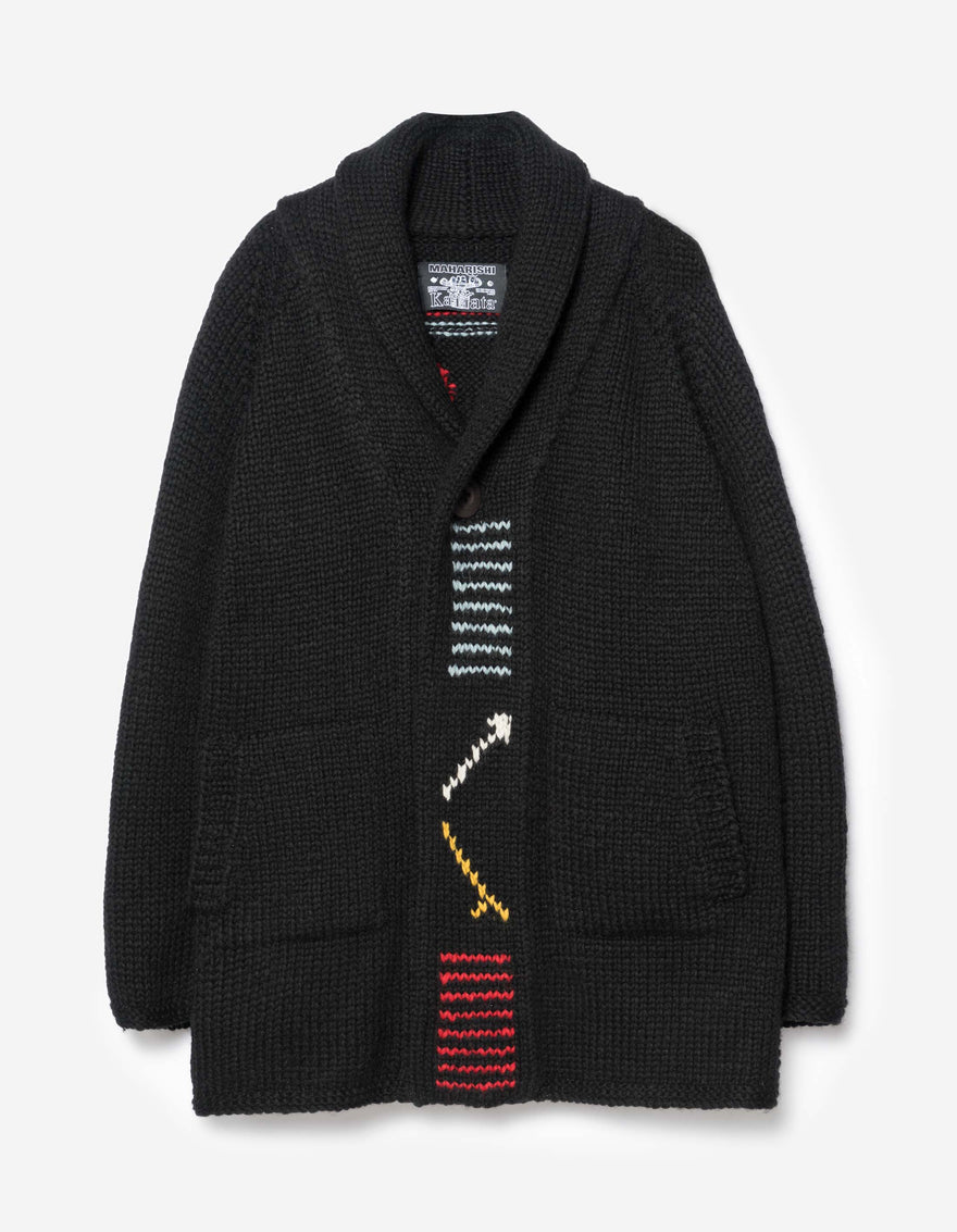 2217 Kanata Hand Knitted Cardigan Black