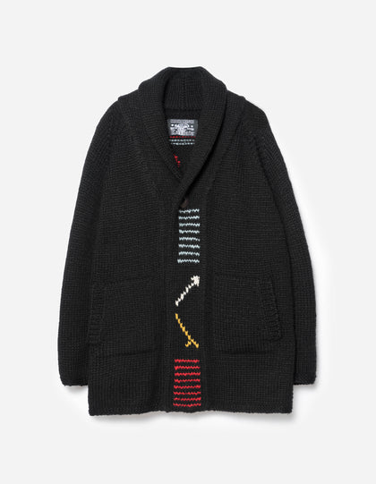 2217 Kanata Hand Knitted Cardigan Black