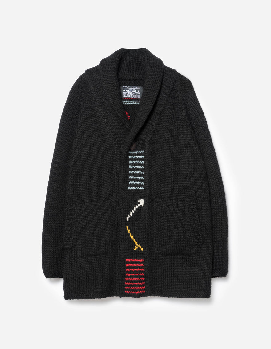 2217 Kanata Hand Knitted Cardigan Black