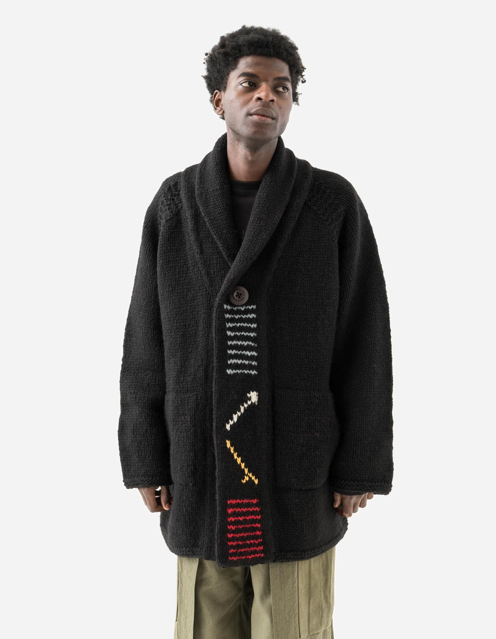 2217 Kanata Hand Knitted Cardigan Black