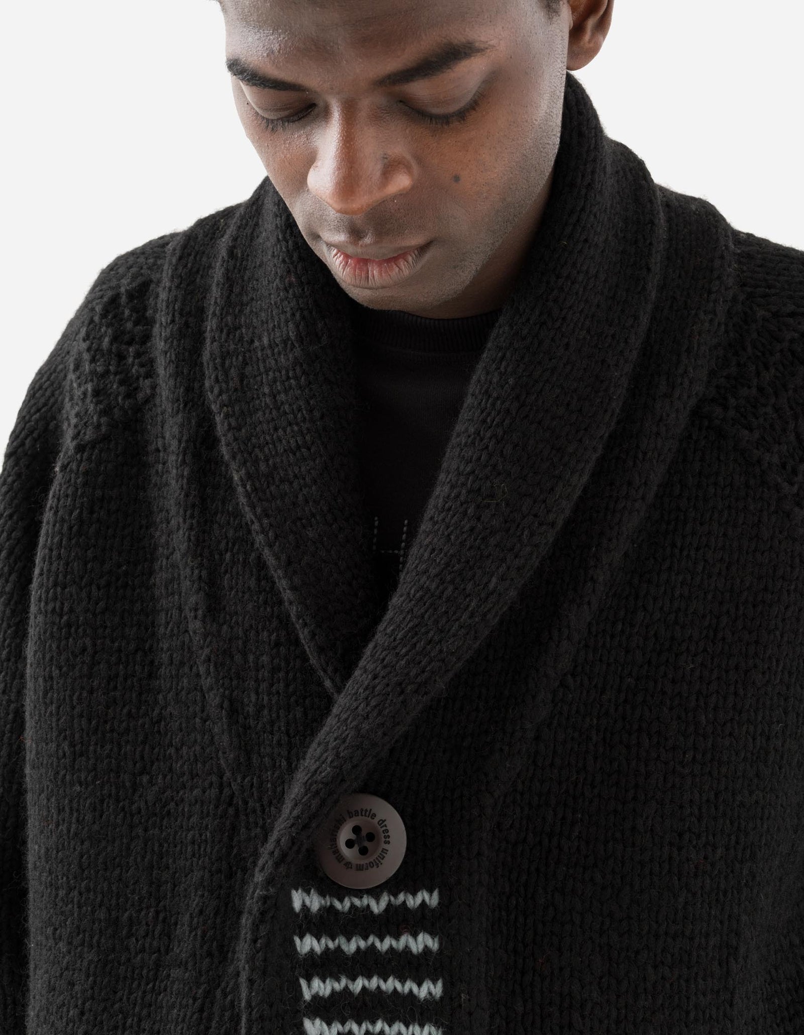 2217 Kanata Hand Knitted Cardigan Black