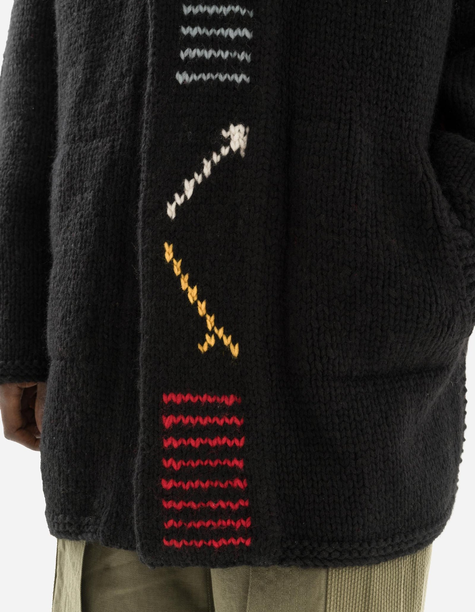 2217 Kanata Hand Knitted Cardigan Black