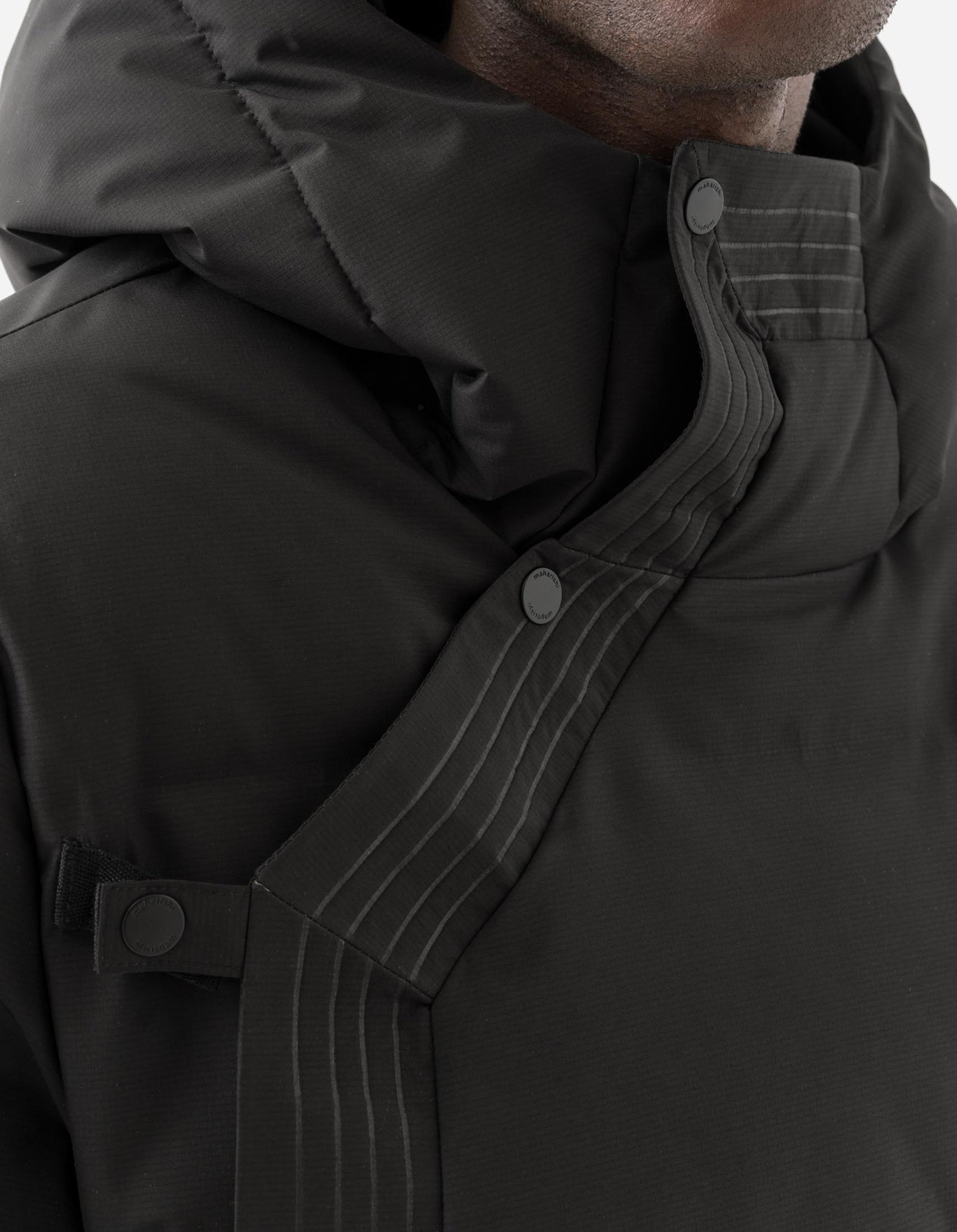 2218 Primaloft® Padded Tech Monk Jacket Black